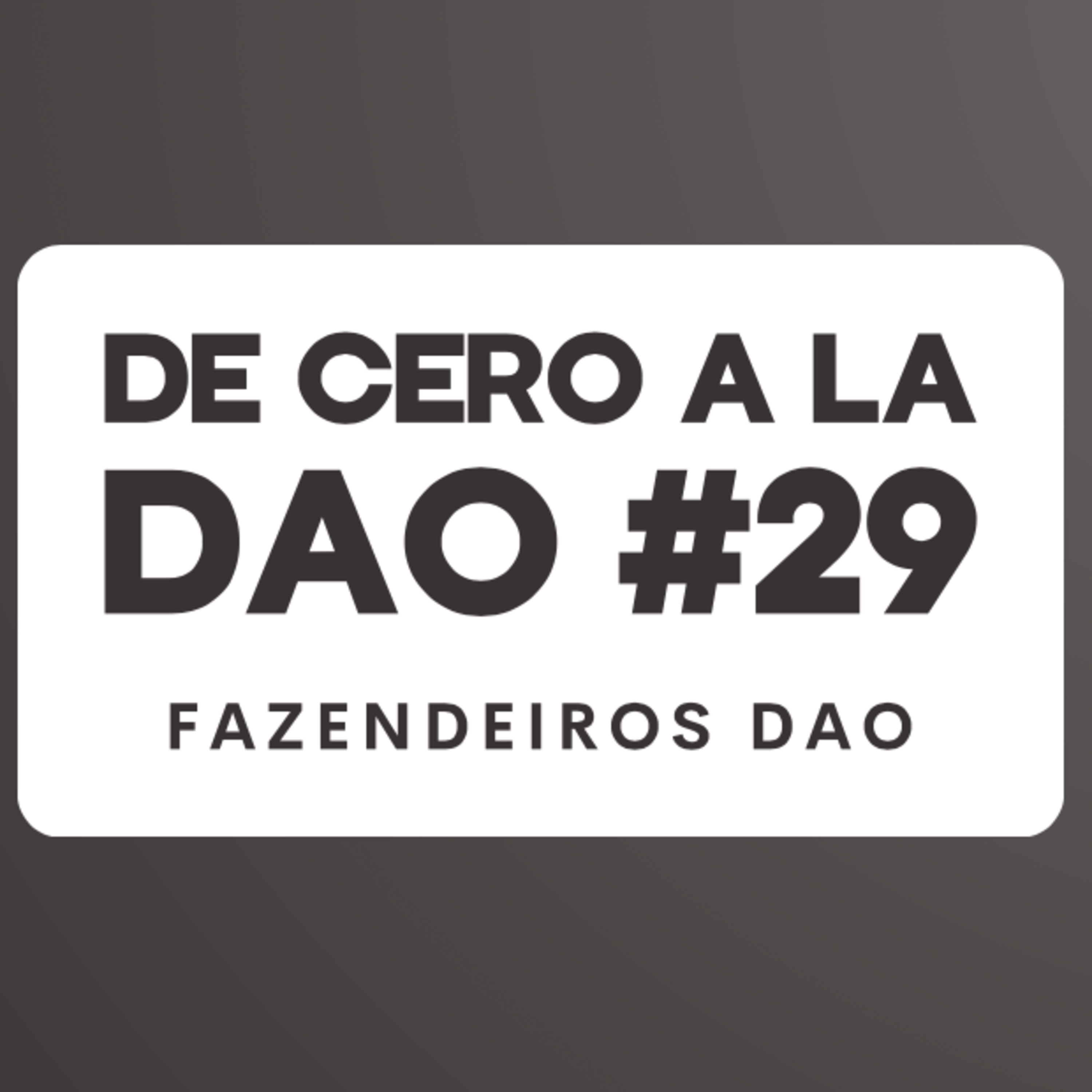 De cero a la DAO