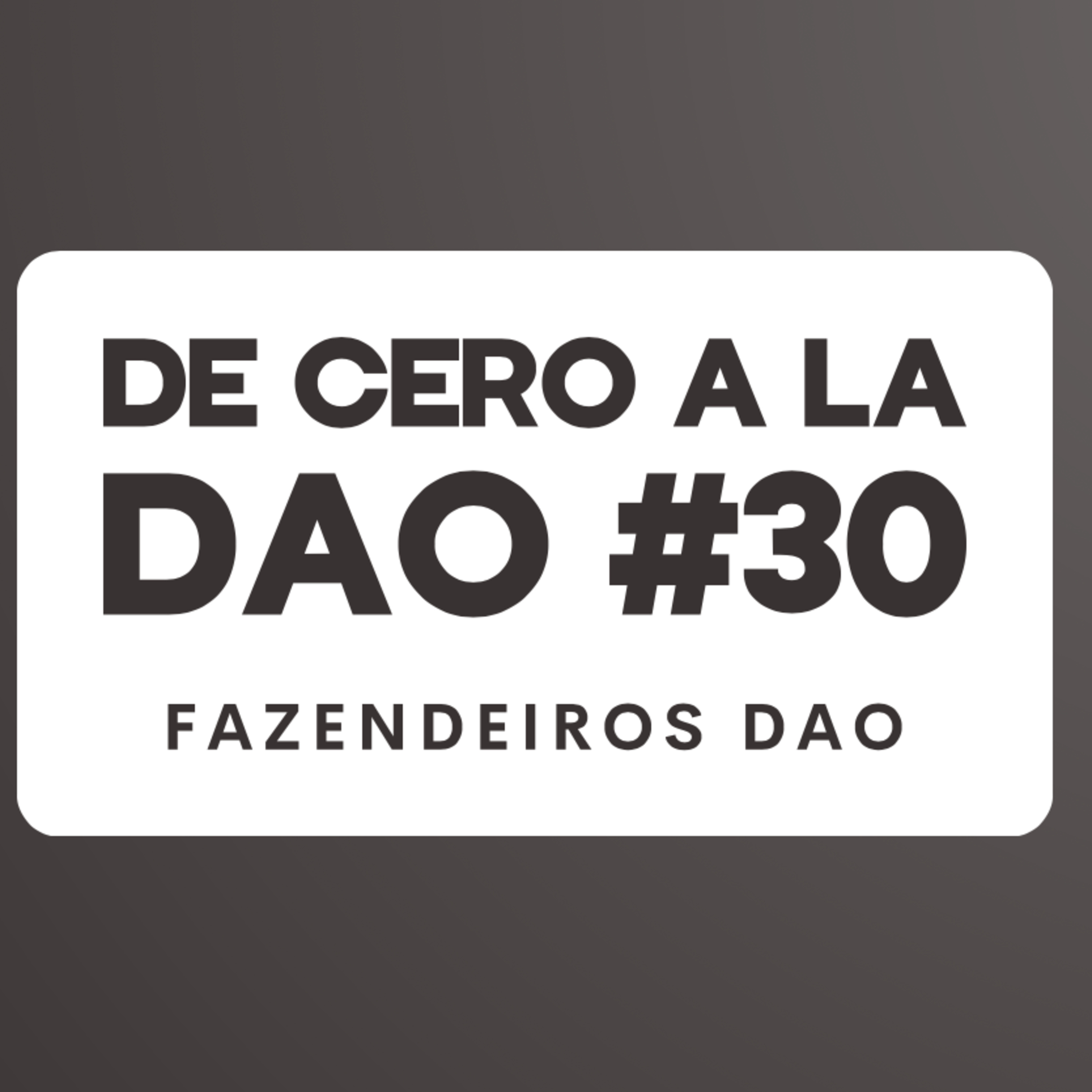 De cero a la DAO