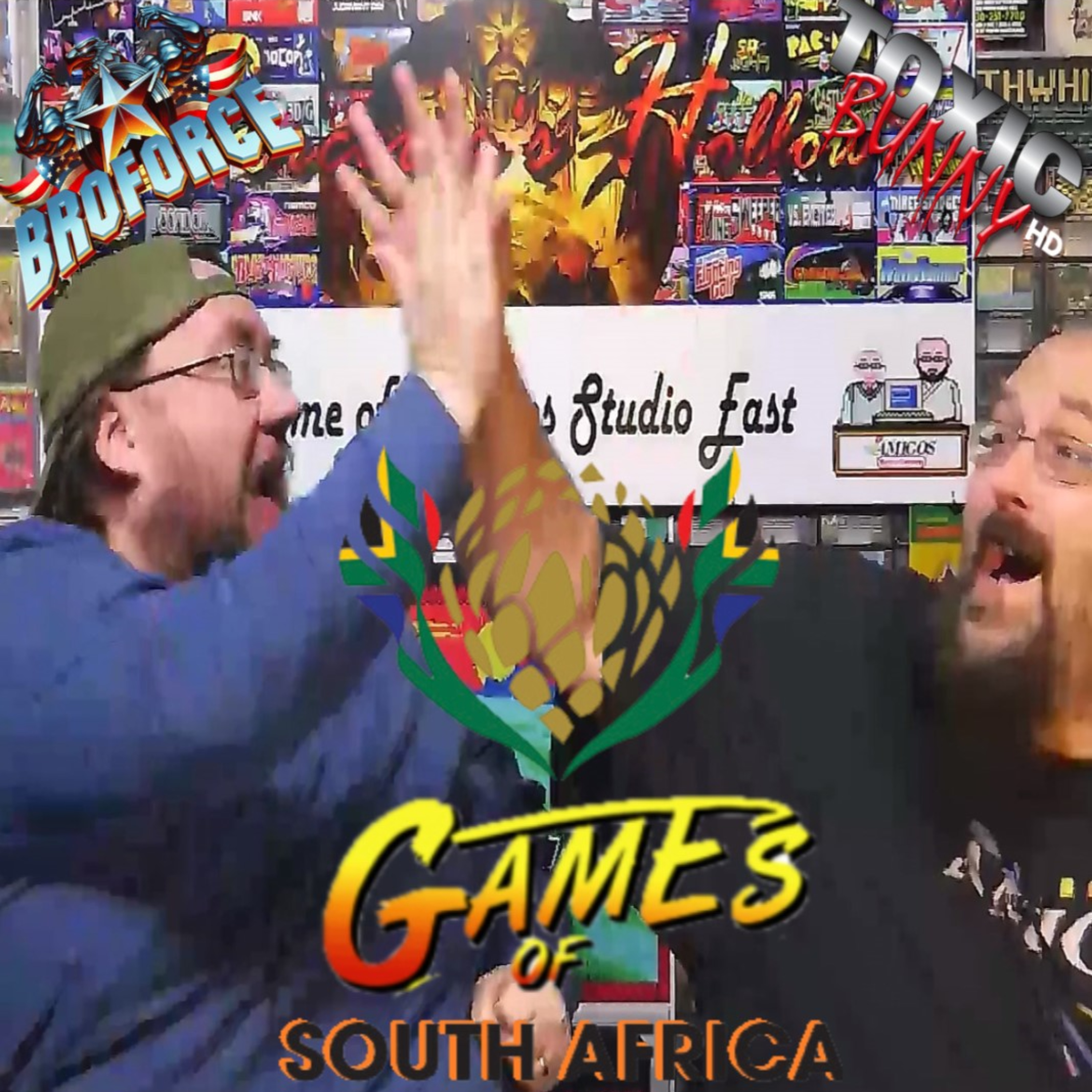 Games of South Africa - Toxic Bunny (DOS) and Broforce (Steam) - ARG Presents 248 episode artwork