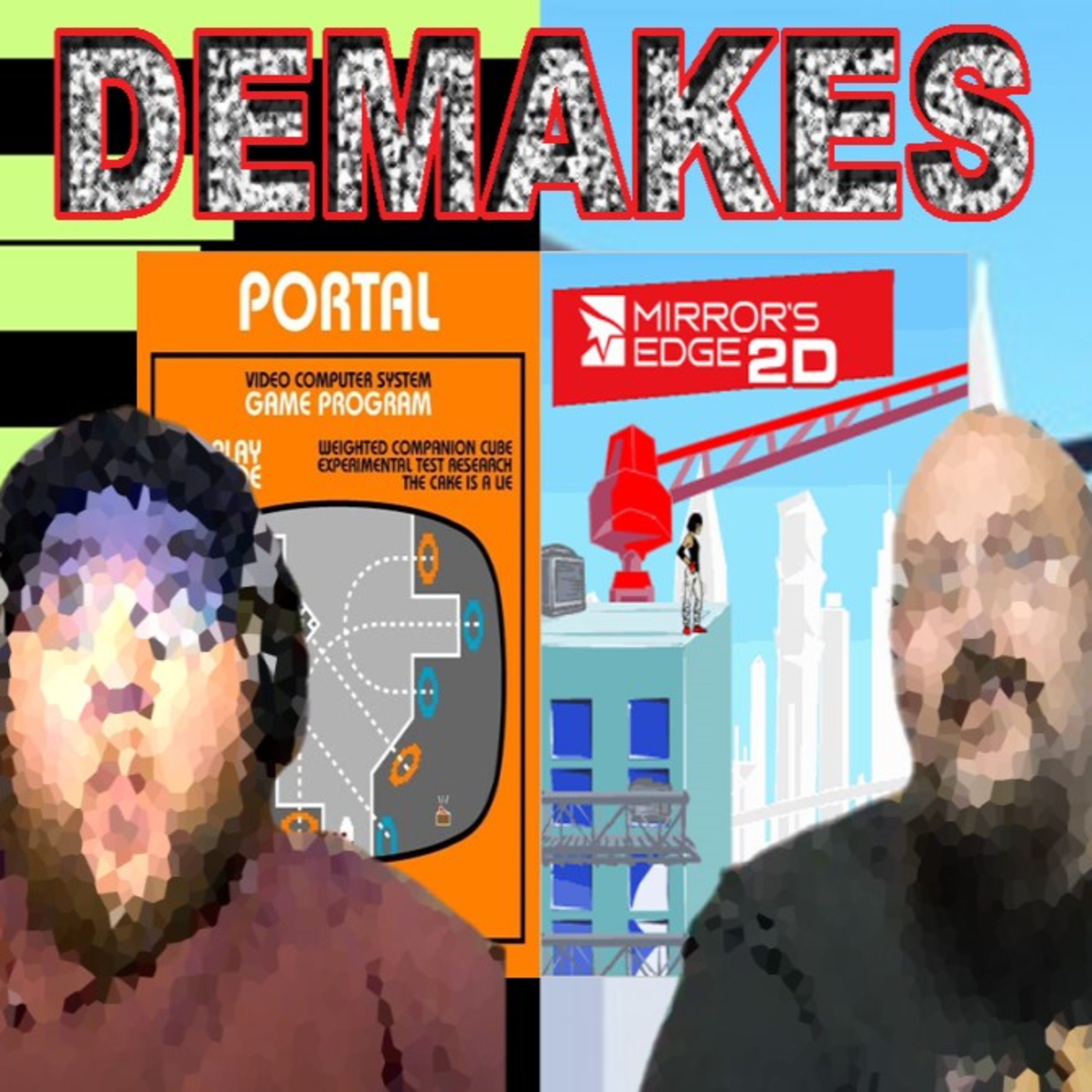 Demakes - Mirror's Edge 2D (Flash) and Super 3D Portals 6 (Atari 2600) - ARG Presents 253 episode artwork