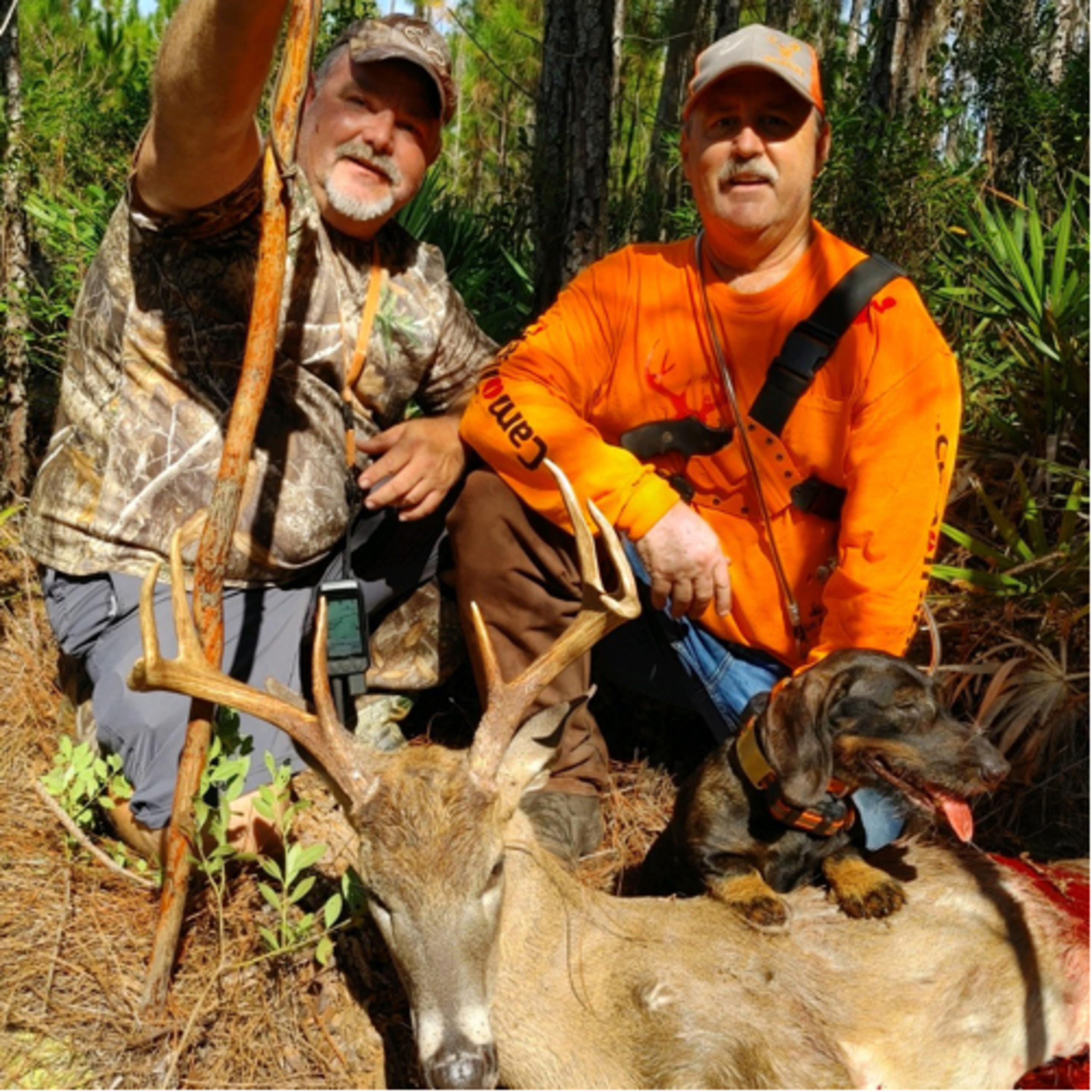 Deer Dog Tracking legend Ralph Bennett and "Camo Track"