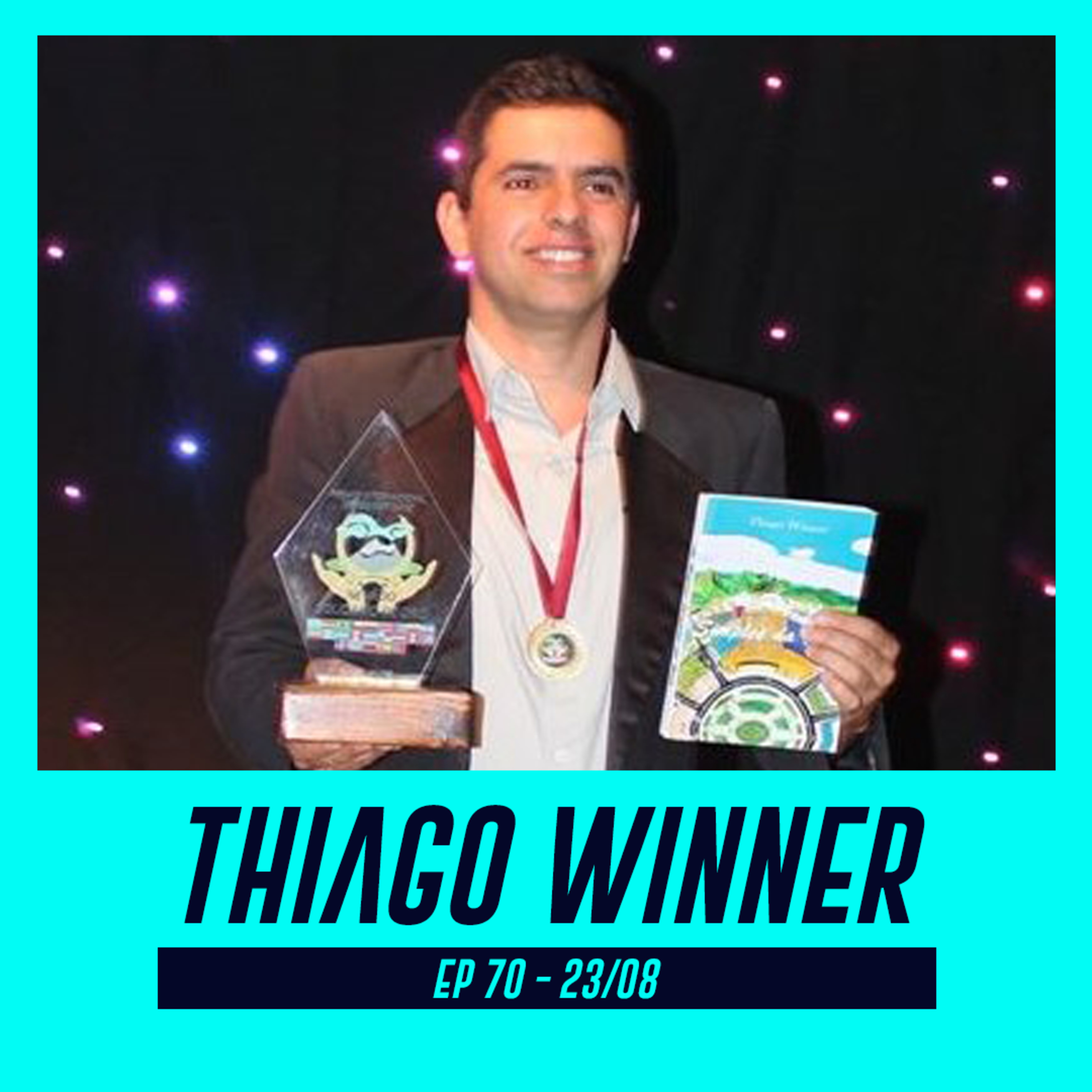 THIAGO WINNER | Poeta e escritor premiado, autor de 4 livros - Pod Ler e Escrever #70 episode artwork