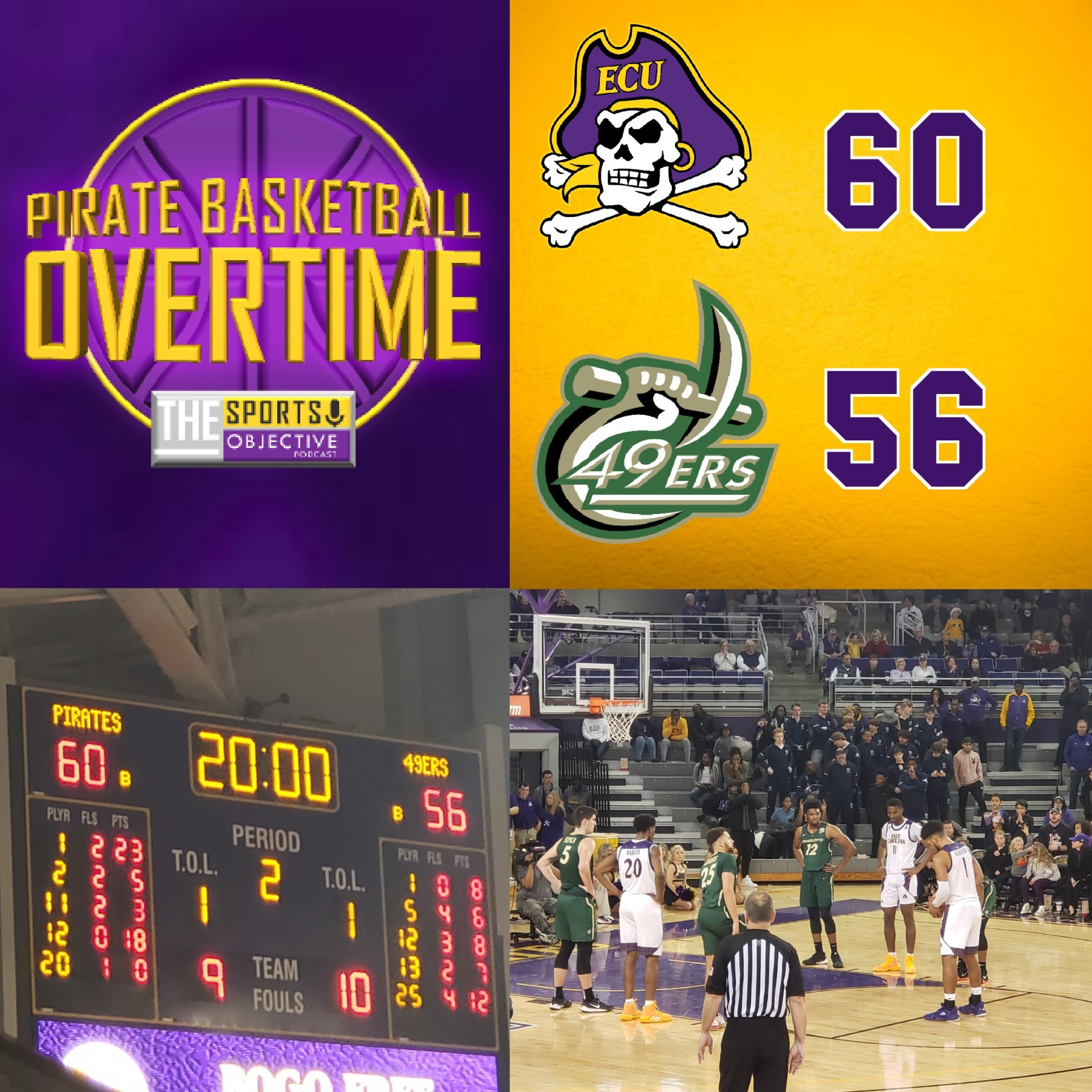 Pirate Basketball Overtime: East Carolina 60 Charlotte 56 episode artwork