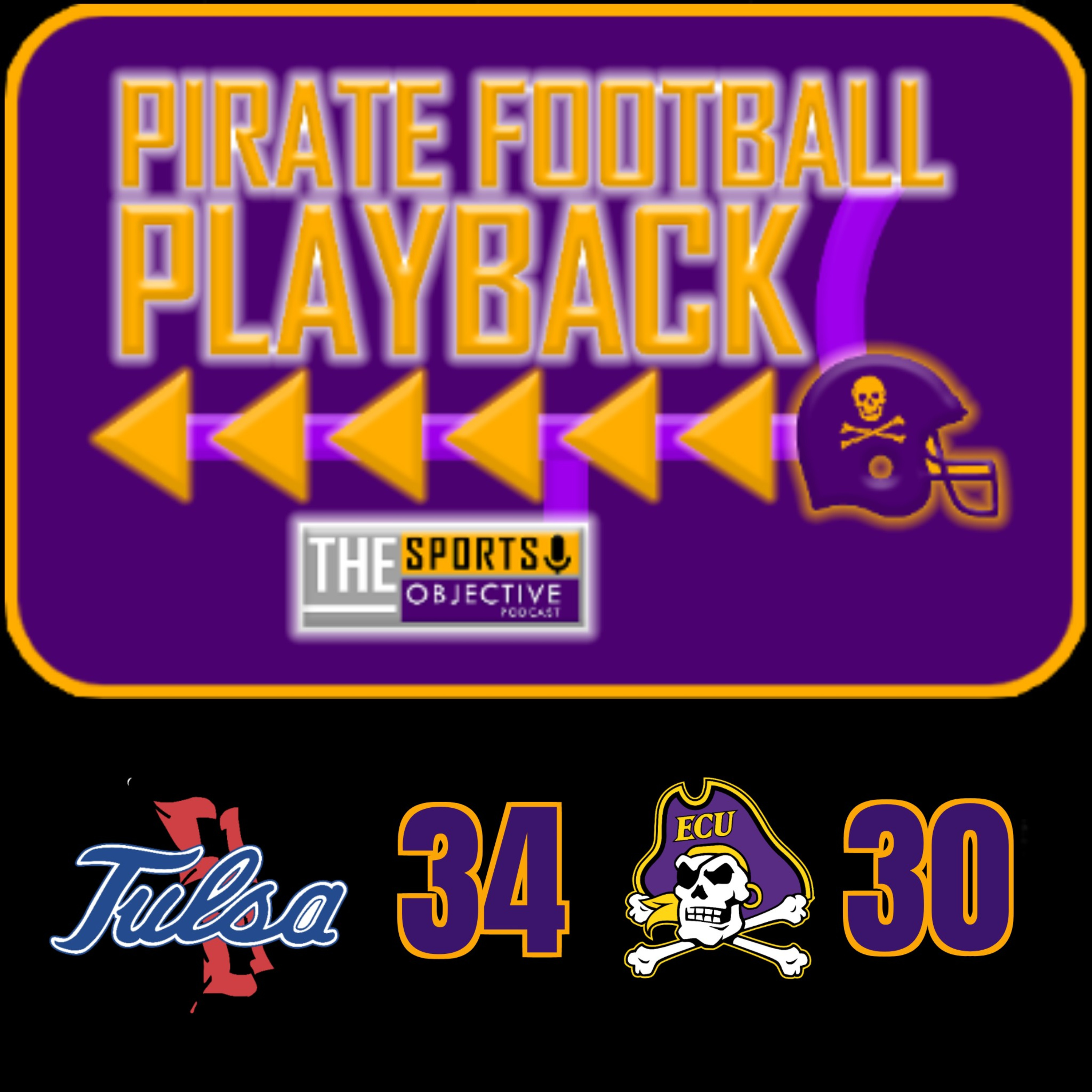 Pirate Football Playback: Tulsa tops East Carolina, 34-30, in controversial finish episode artwork