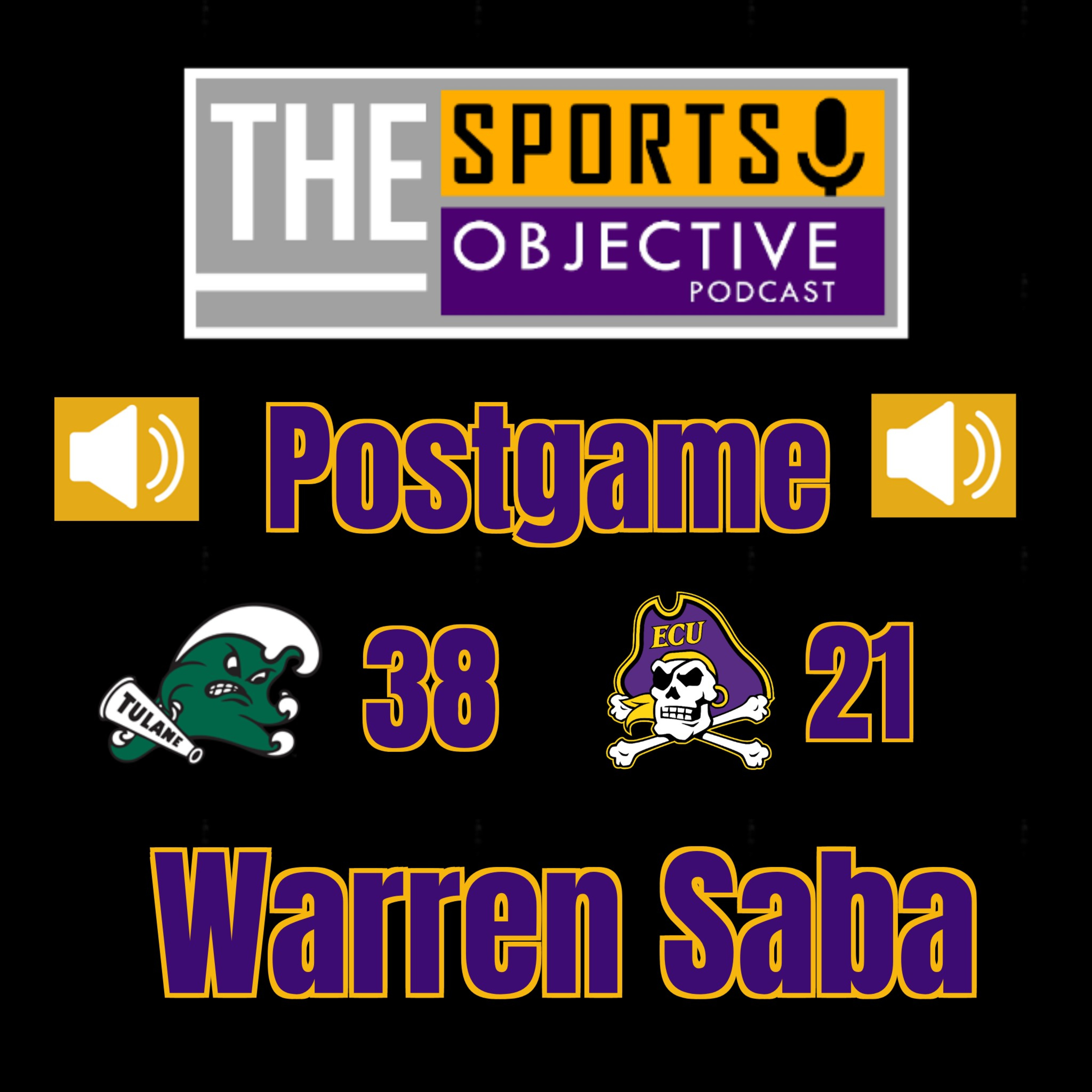 East Carolina-Tulane Postgame: Warren Saba episode artwork