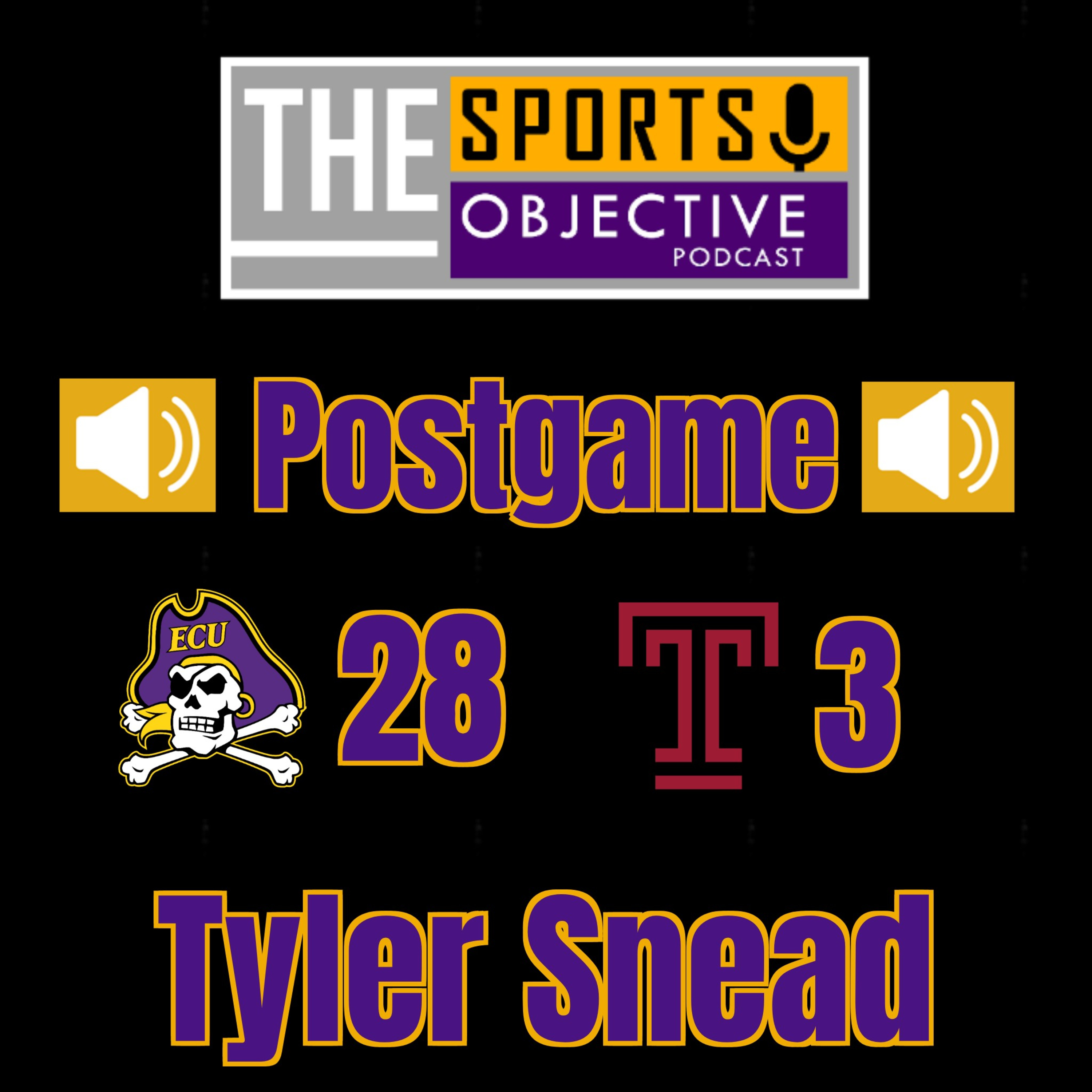 Temple Postgame: ECU WR Tyler Snead  episode artwork