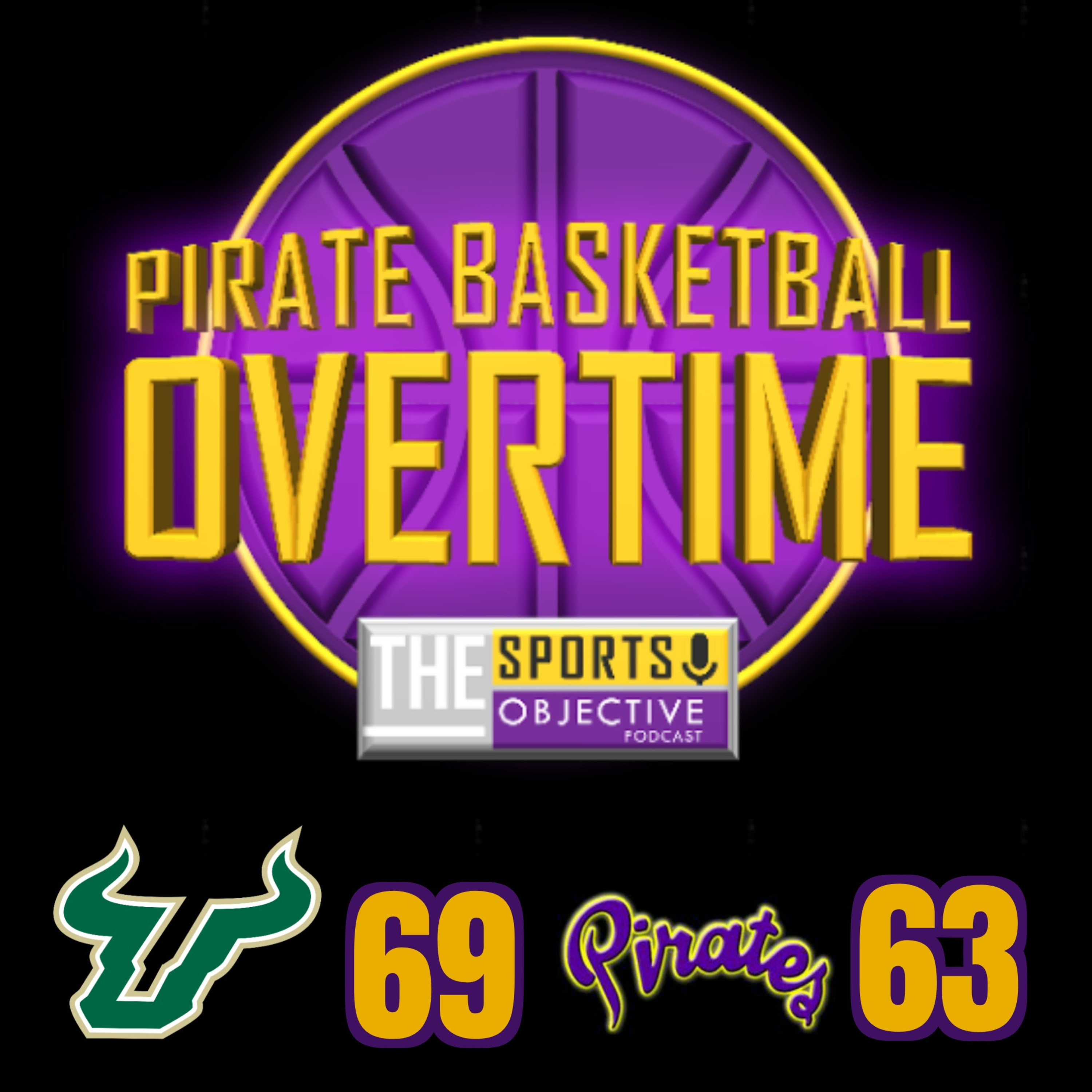 Pirate Basketball Overtime: USF 69 East Carolina 63 episode artwork