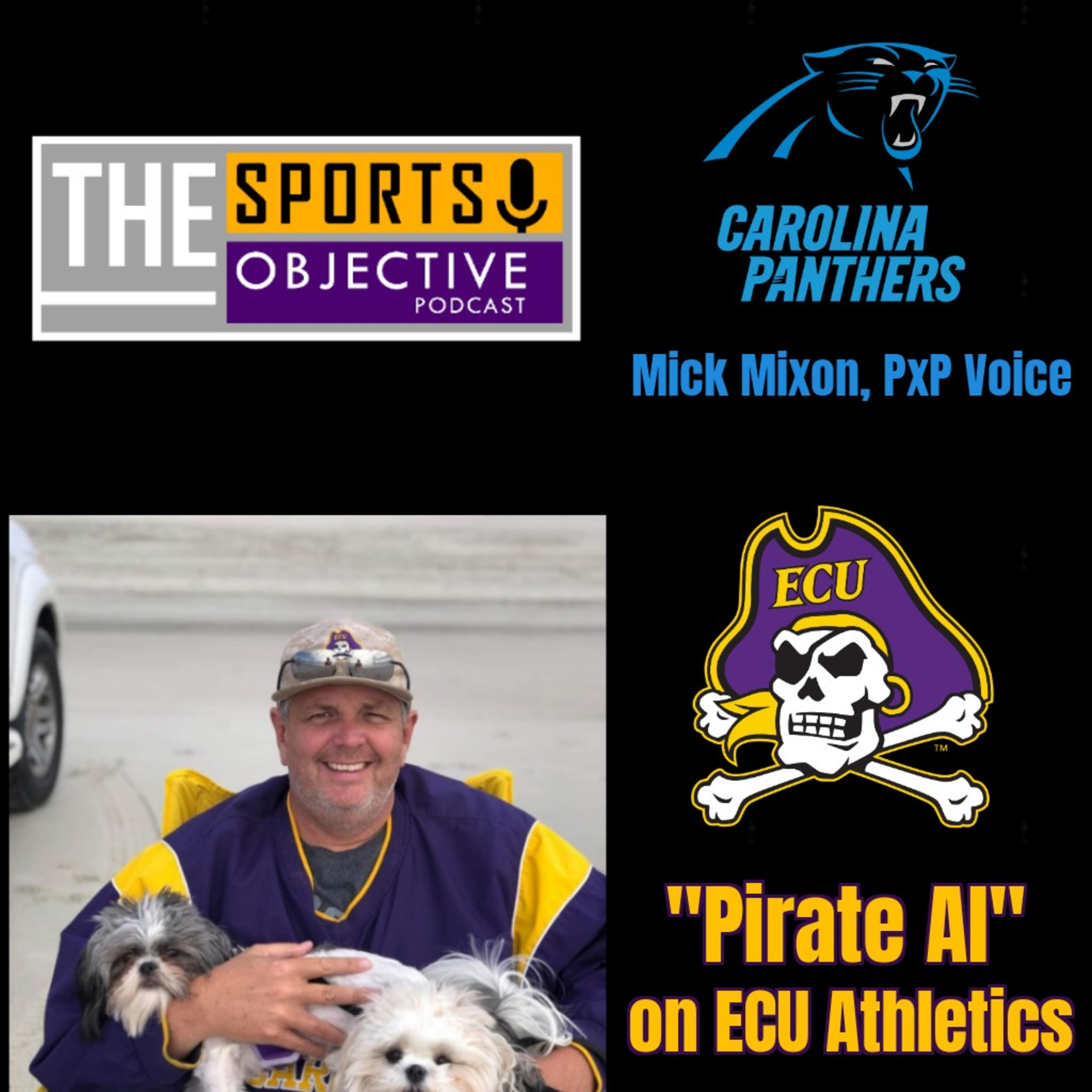 Carolina Panthers PxP Voice Mick Mixon & "Pirate Al" on ECU Athletics  episode artwork