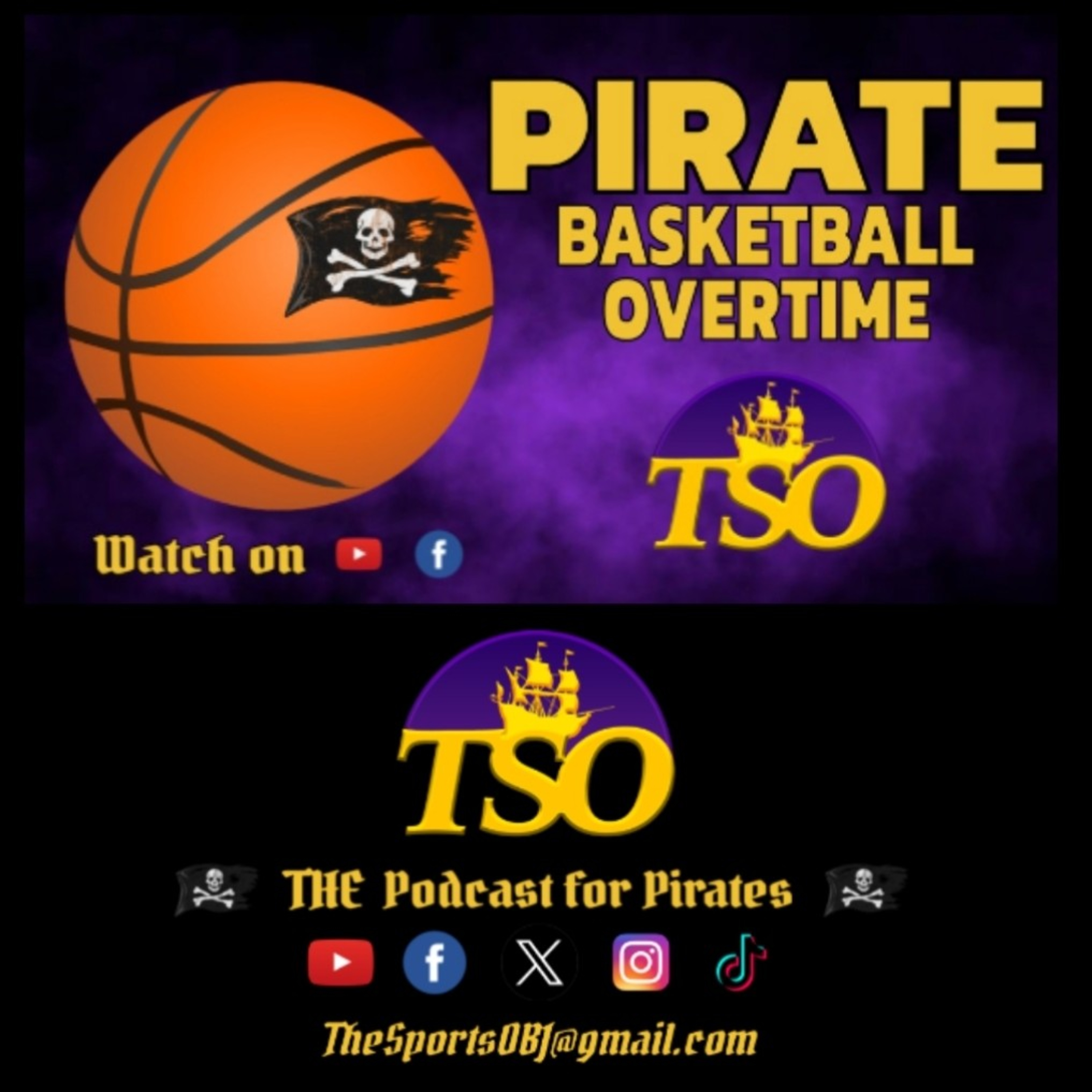 PIRATE BASKETBALL OVERTIME: EAST CAROLINA 91 FERRUM 61 episode artwork