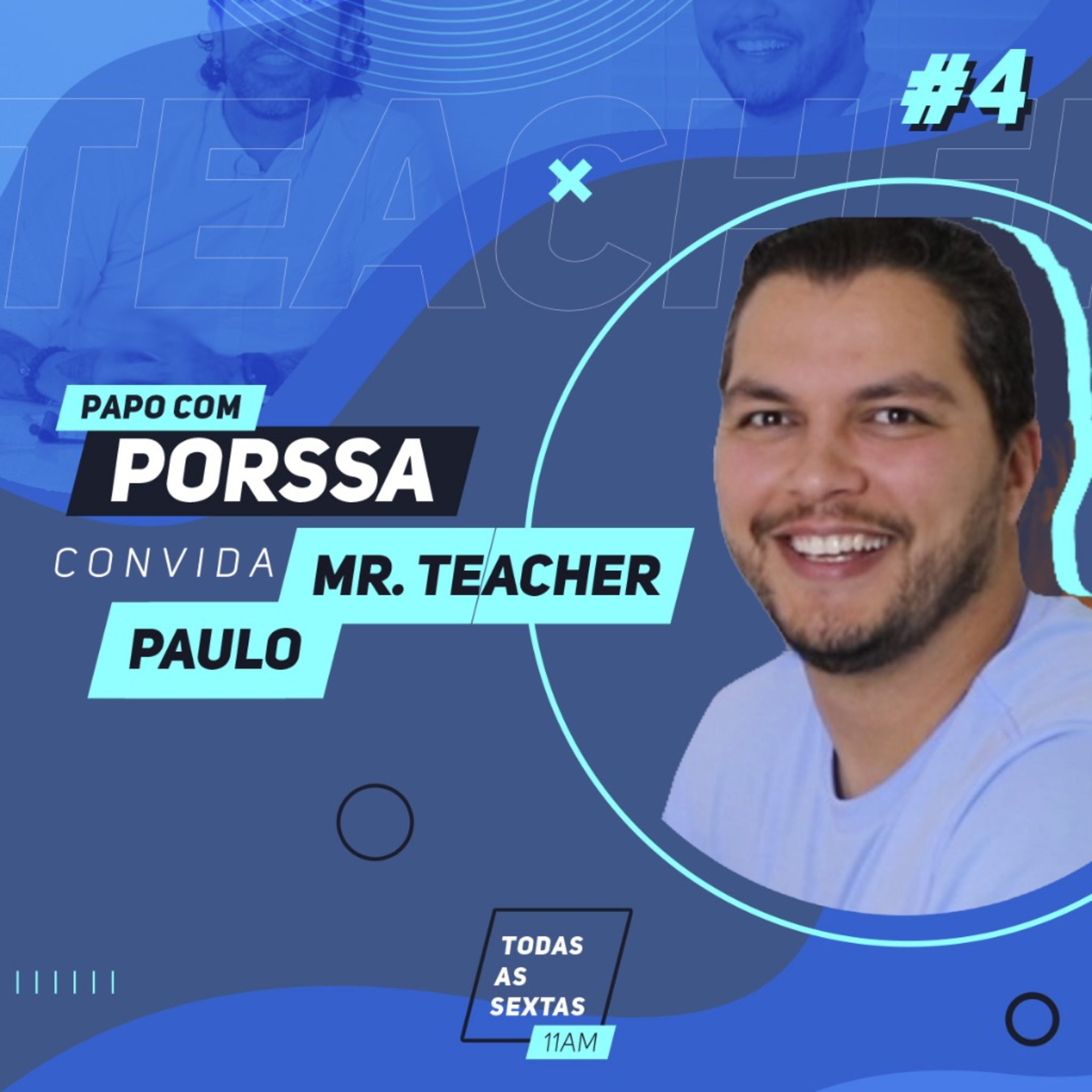15] PapoComPorssa #004 Mr Teacher Paulo episode artwork