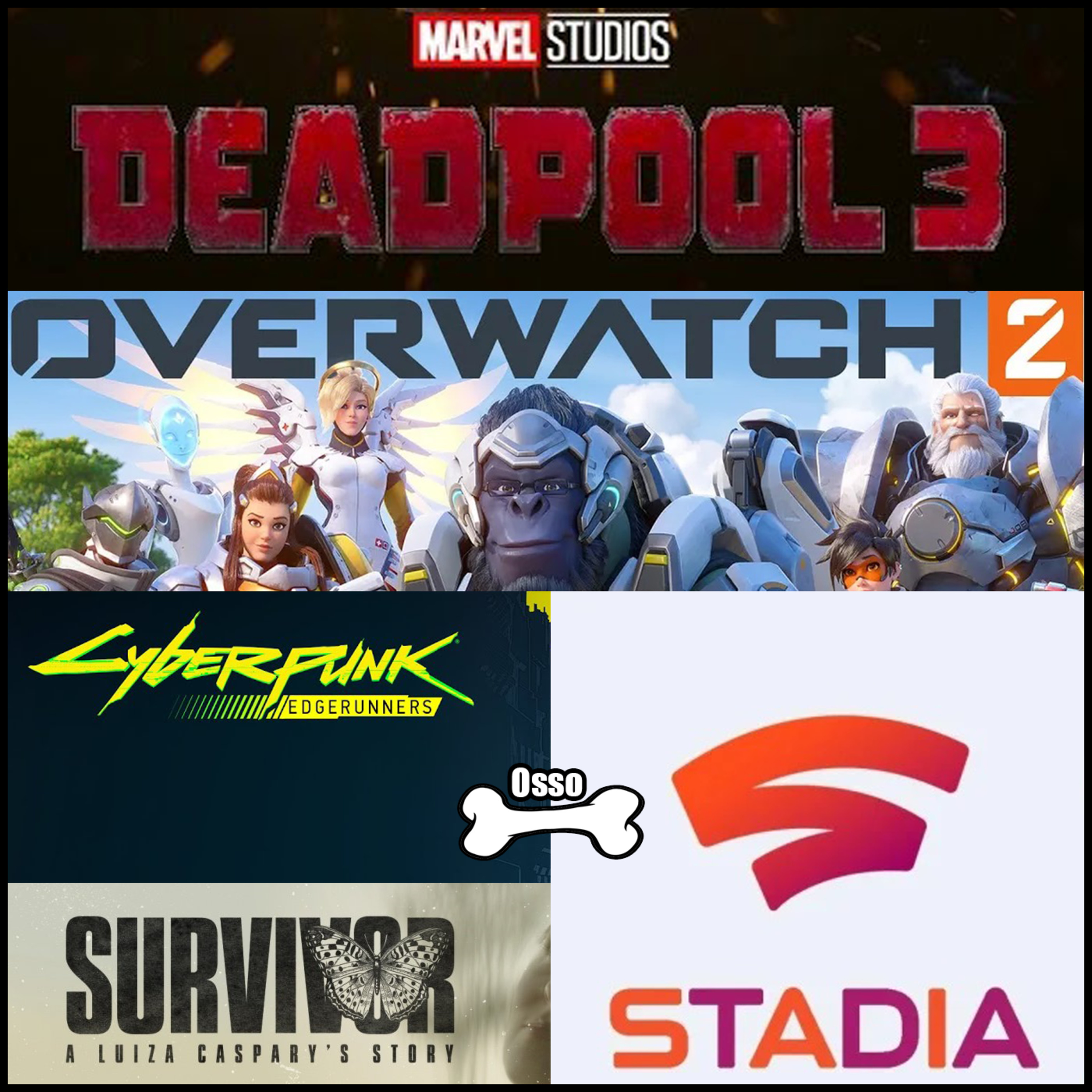 Osso EP 7 - A volta do Wolverine, Projeto Survivor, A ascensão do Cyberpunk e o fim do Stadia! episode artwork