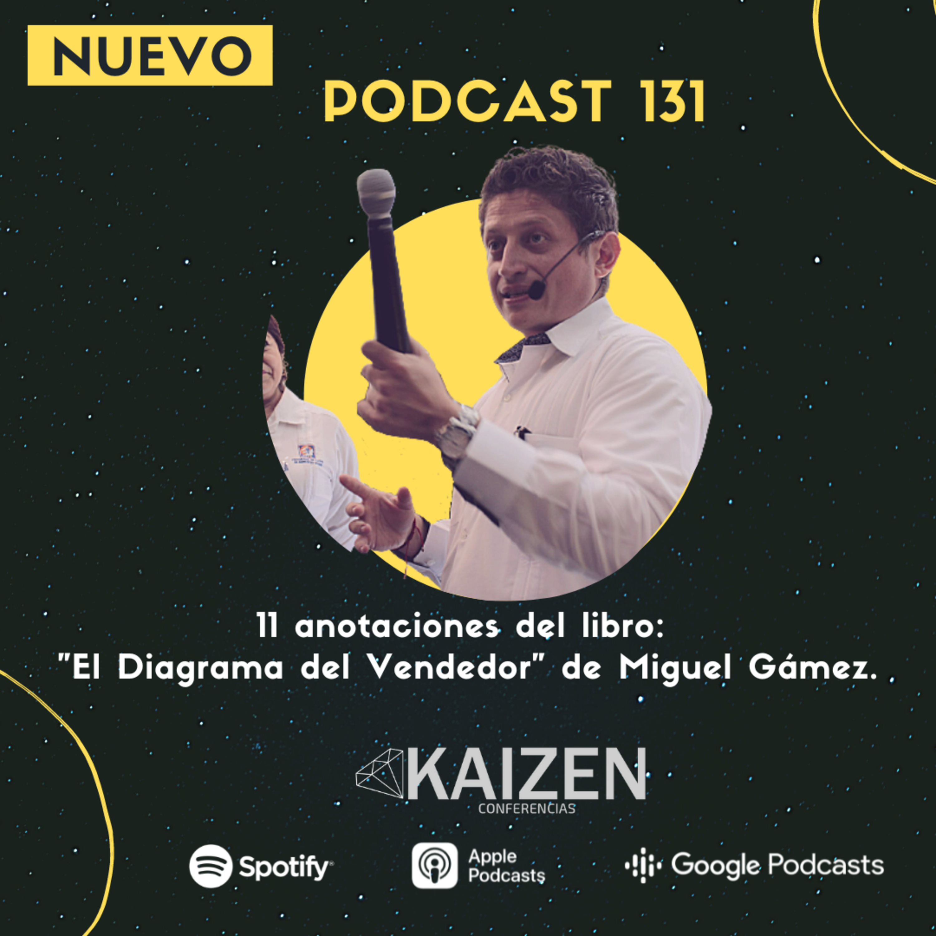 131. 11 anotaciones del libro “El Diagrama del Vendedor” de Miguel Gámez l Kaizen Conferencias episode artwork