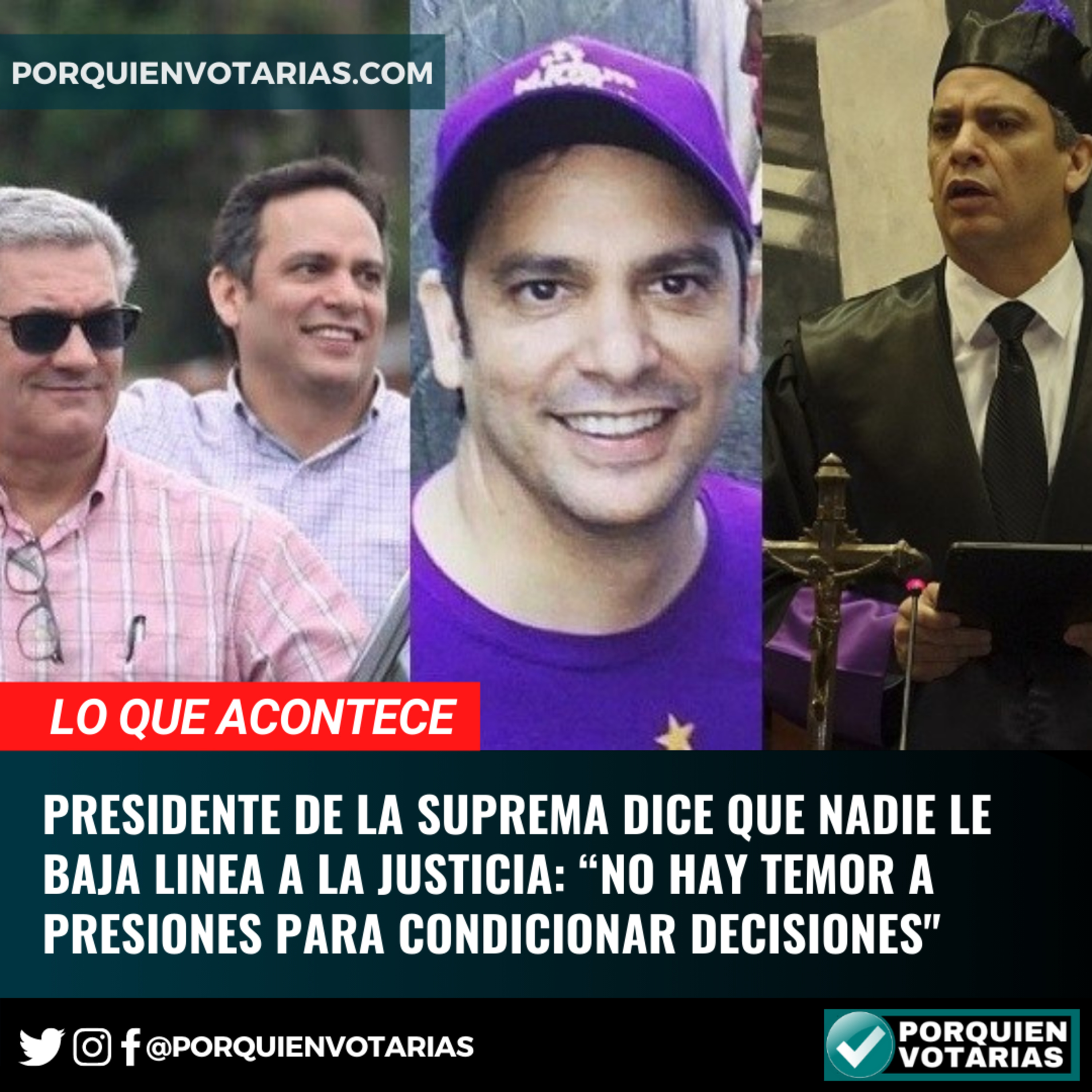 Presidente de la Suprema dice que nadie le baja linea a la justicia: “No hay temor a presiones para condicionar decisiones" episode artwork