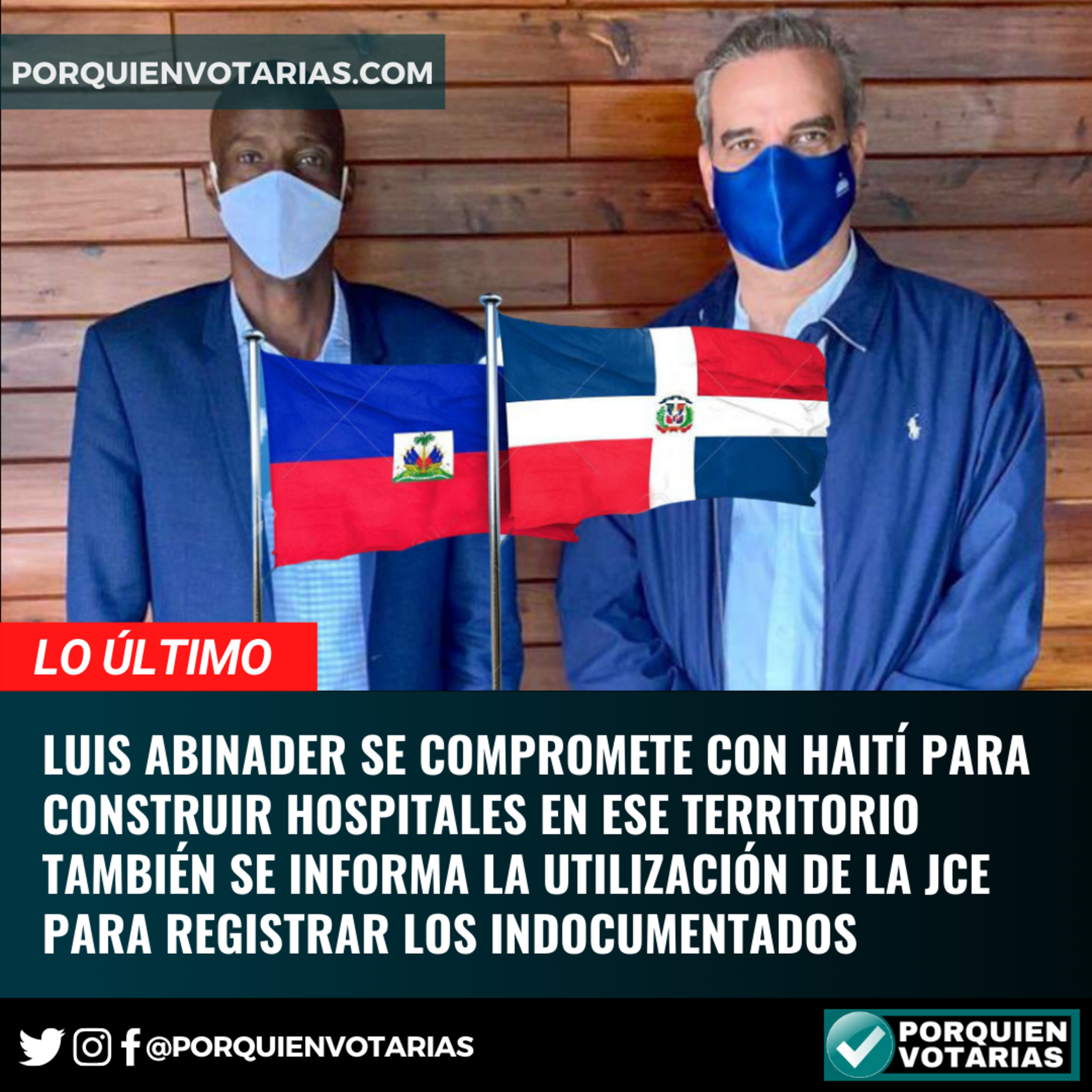 LO ÚLTIMO: Luis Abinader se compromete con Haití para construir hospitales en ese territorio también se informa la utilización de la JCE para registrar los indocumentados  episode artwork