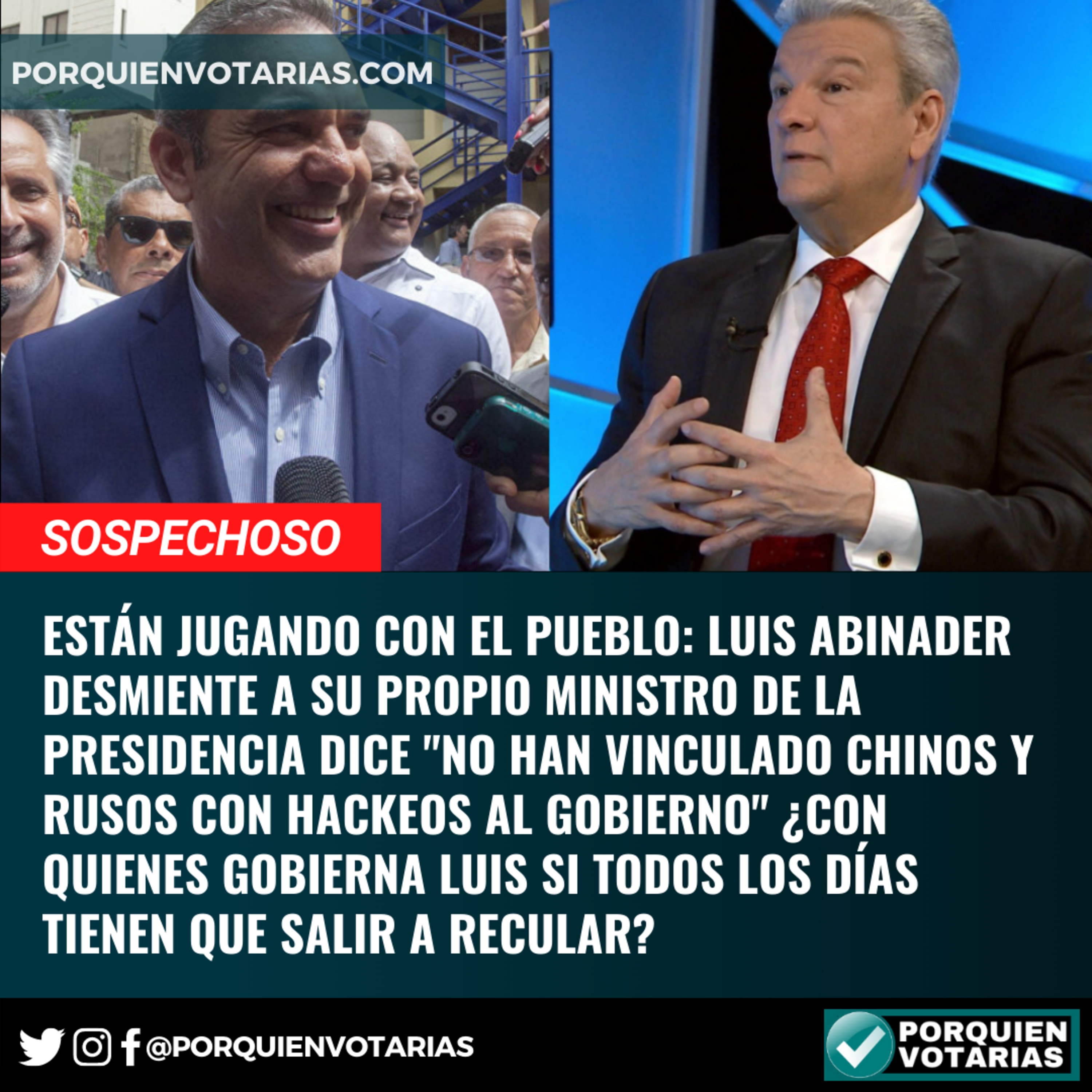 ESTÁN JUGANDO CON EL PUEBLO: Luis Abinader desmiente a su propio ministro de la presidencia dice "no han vinculado chinos y rusos con hackeos al gobierno" ¿CON QUIENES GOBIERNA LUIS SI TODOS LOS DÍAS  episode artwork