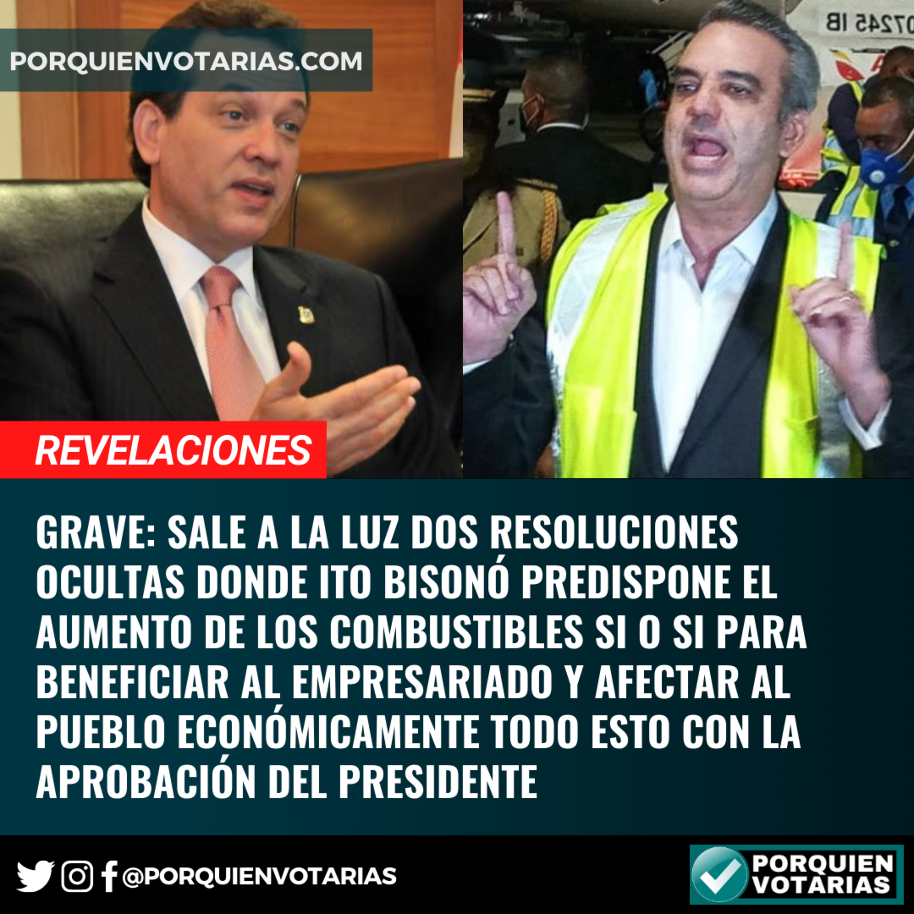 GRAVE: Sale a la luz dos resoluciones ocultas donde Ito Bisonó predispone el aumento de los combustibles si o si para beneficiar al empresariado y afectar al pueblo económicamente todo esto con la apr episode artwork