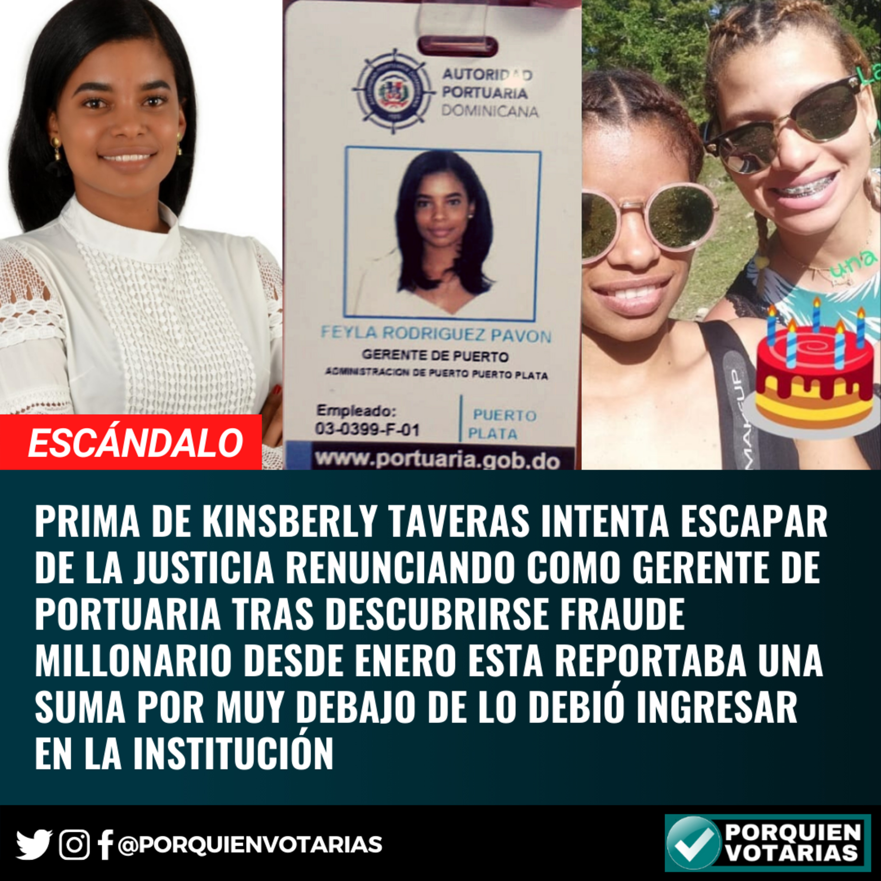 ESCÁNDALO: Prima de Kinsberly Taveras intenta escapar de la justicia renunciando como gerente de Portuaria tras descubrirse fraude millonario episode artwork