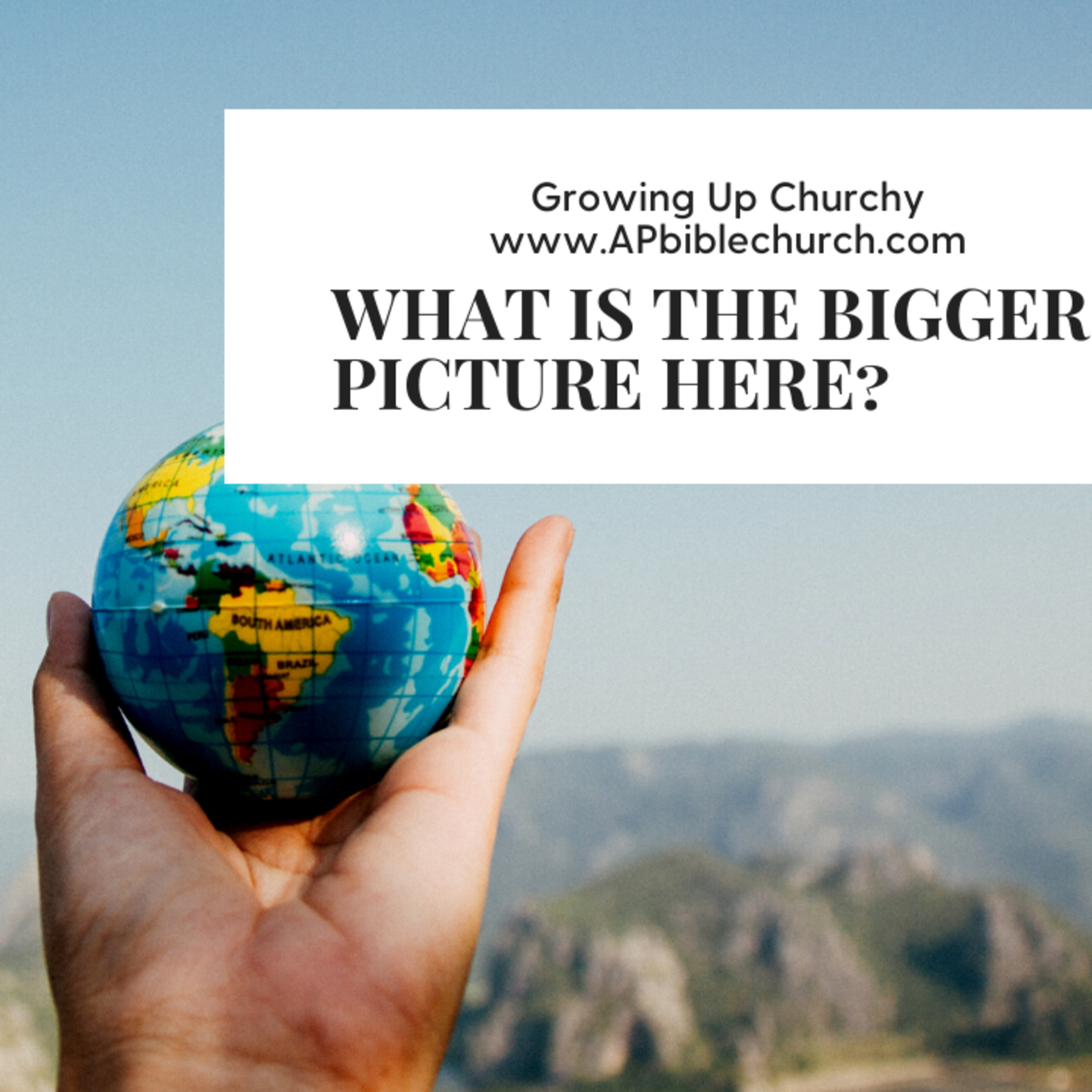 What is the Bigger Picture Here?