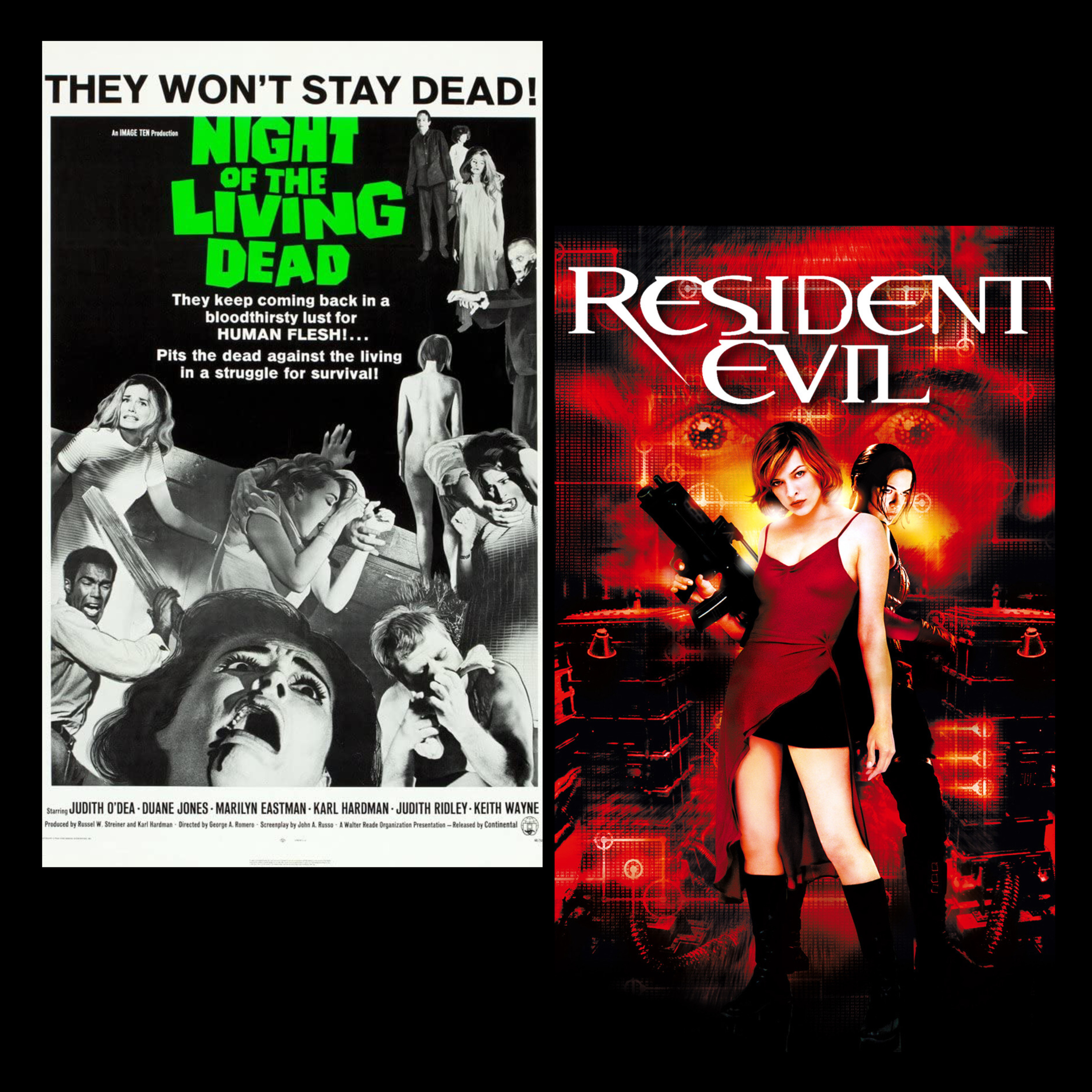 Night of The Living Dead (1968) & Resident Evil (2002) episode artwork