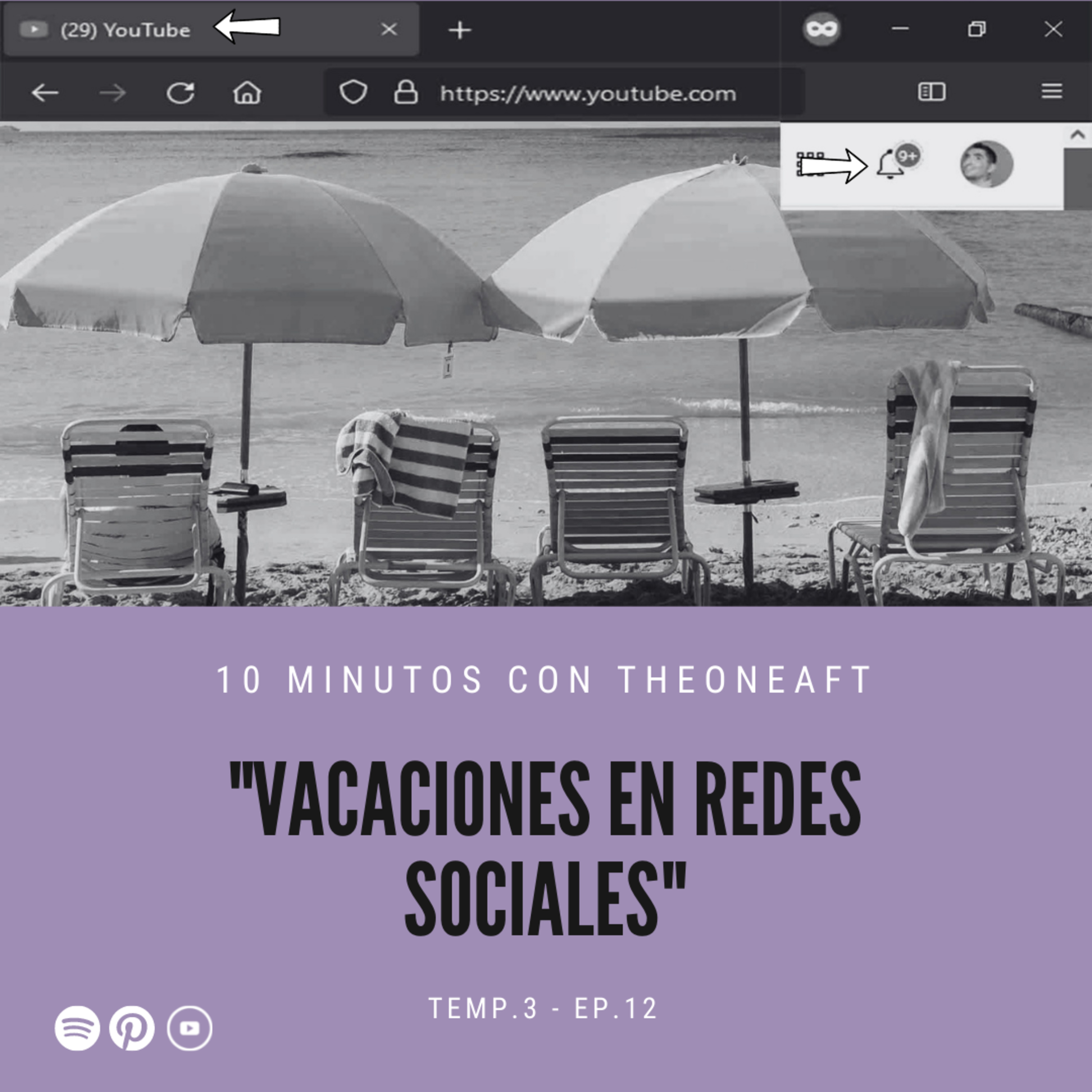 T3. E12. Vacaciones en redes sociales 😌💆‍♂️ episode artwork