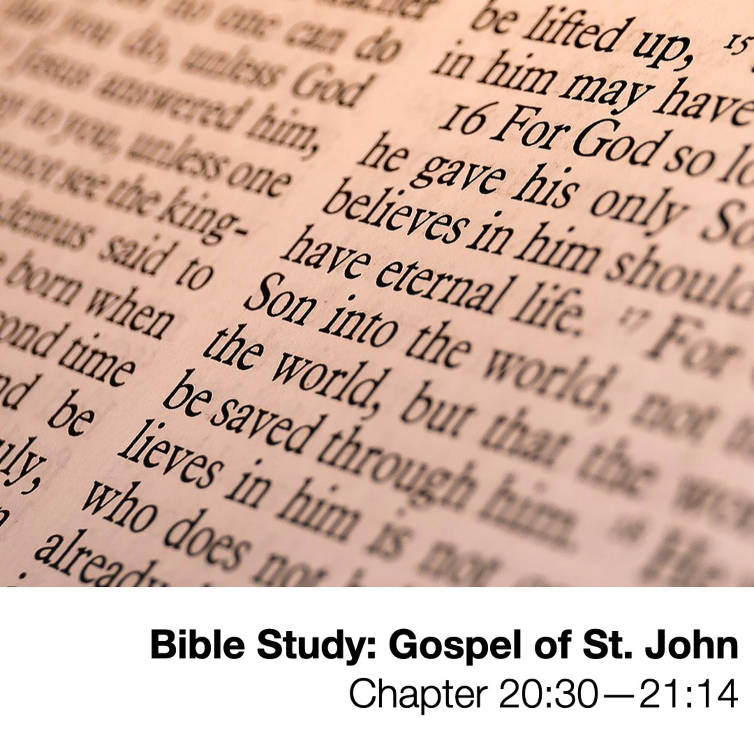 Bible Study: The Gospel of John Chapter 20:30—21:14