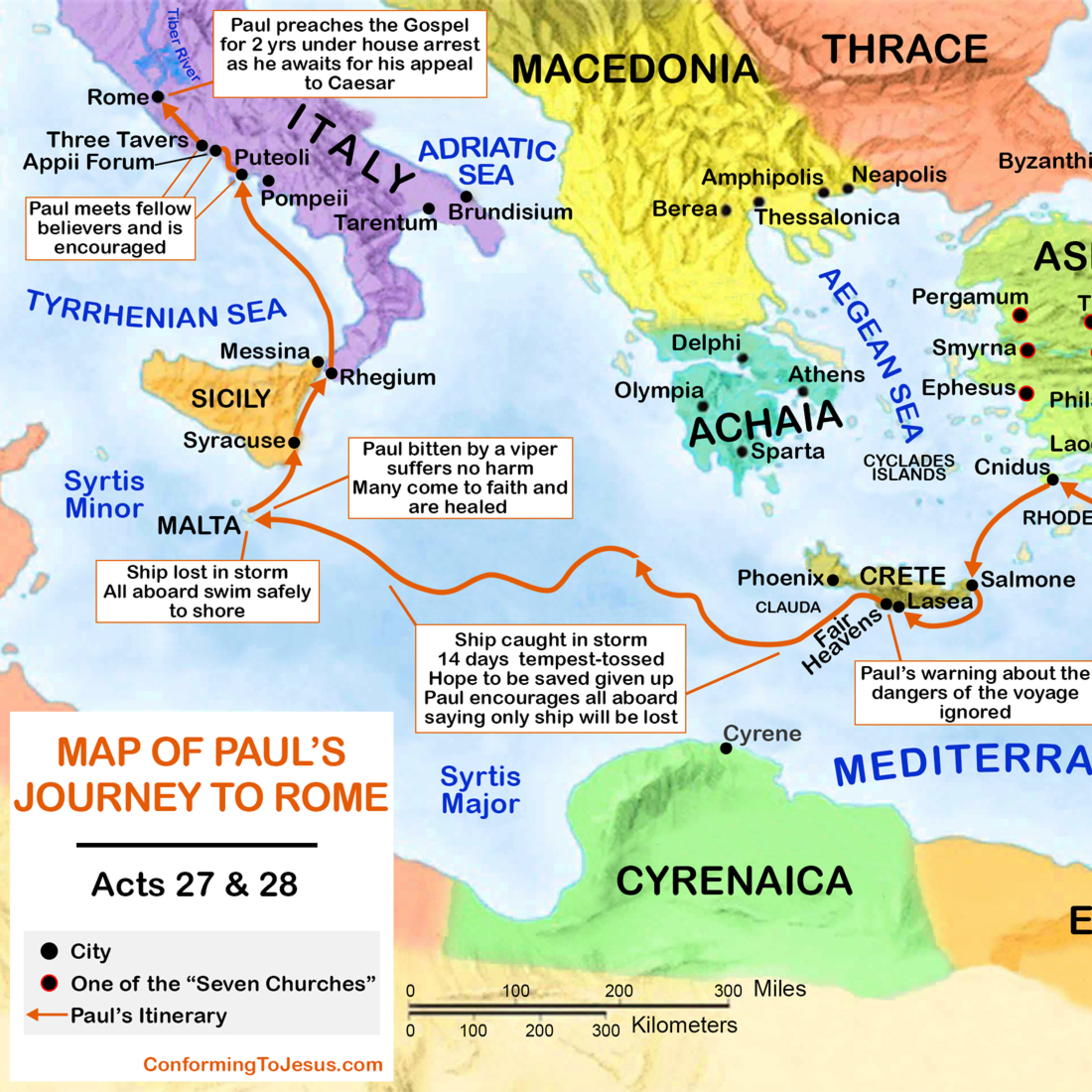 Paul’s Voyage to Rome Begins—Acts 27:1-12