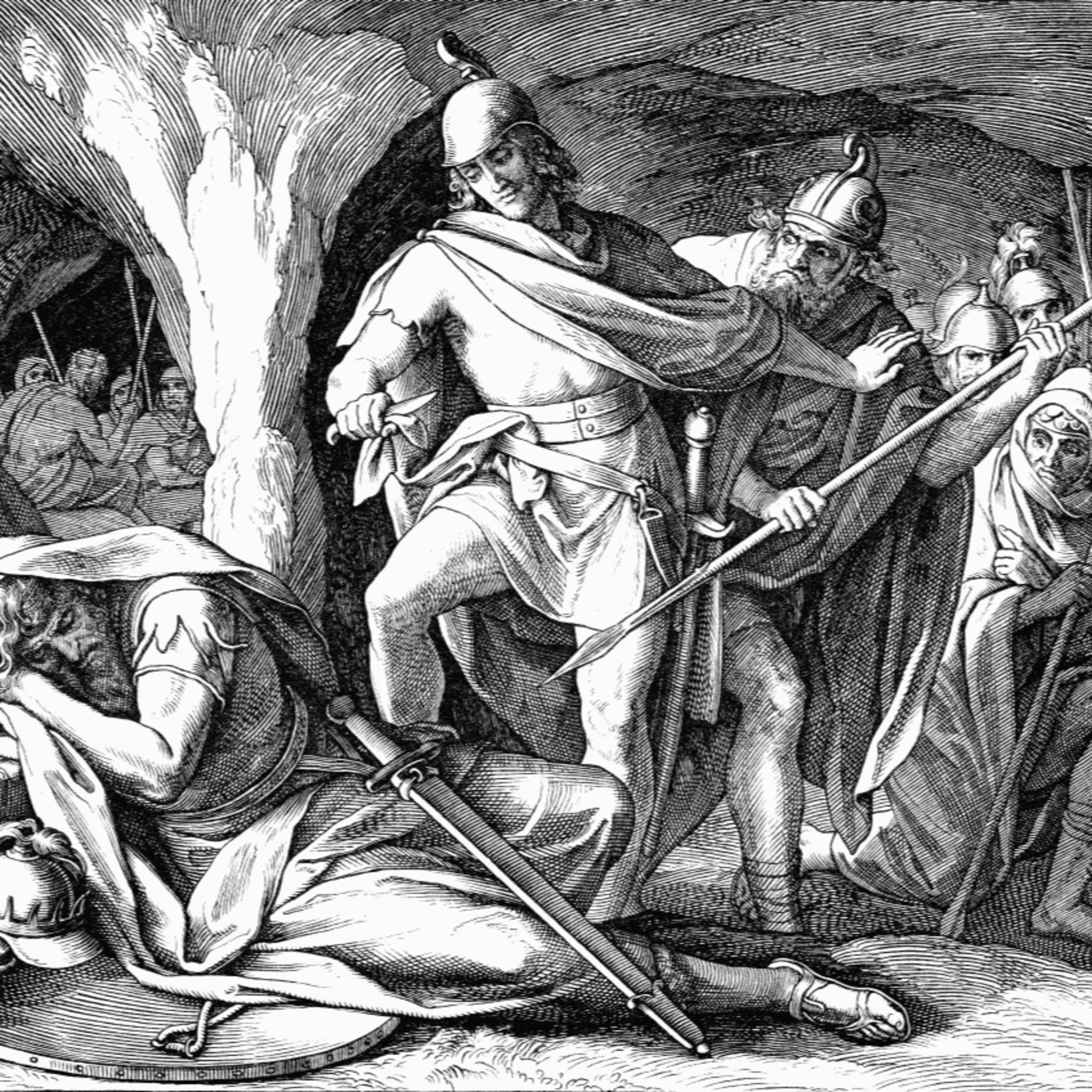 David Spares Saul’s Life—1 Samuel 24:1–25:1