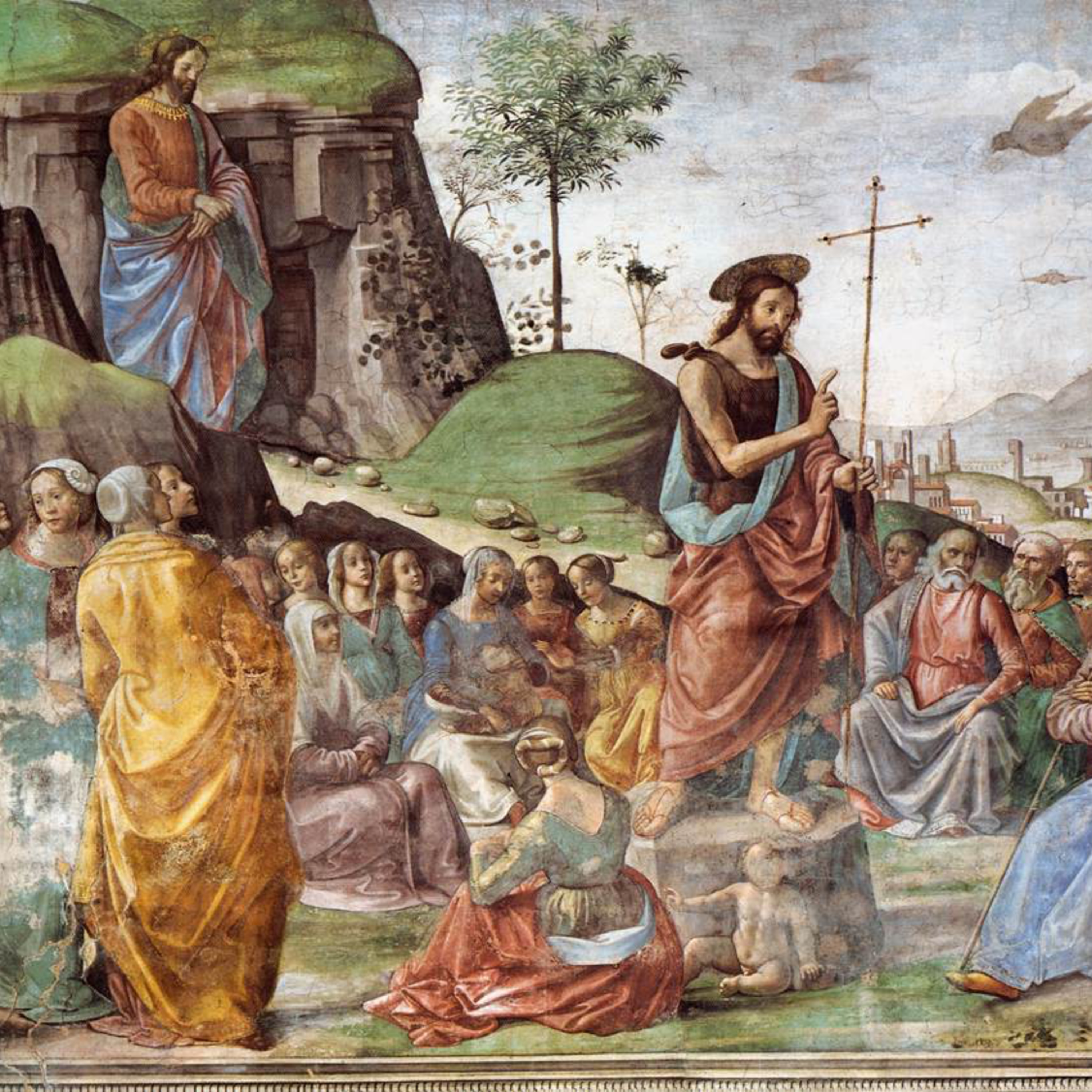 "Like John, the preacher points to Christ in the manager" Advent 4 2021