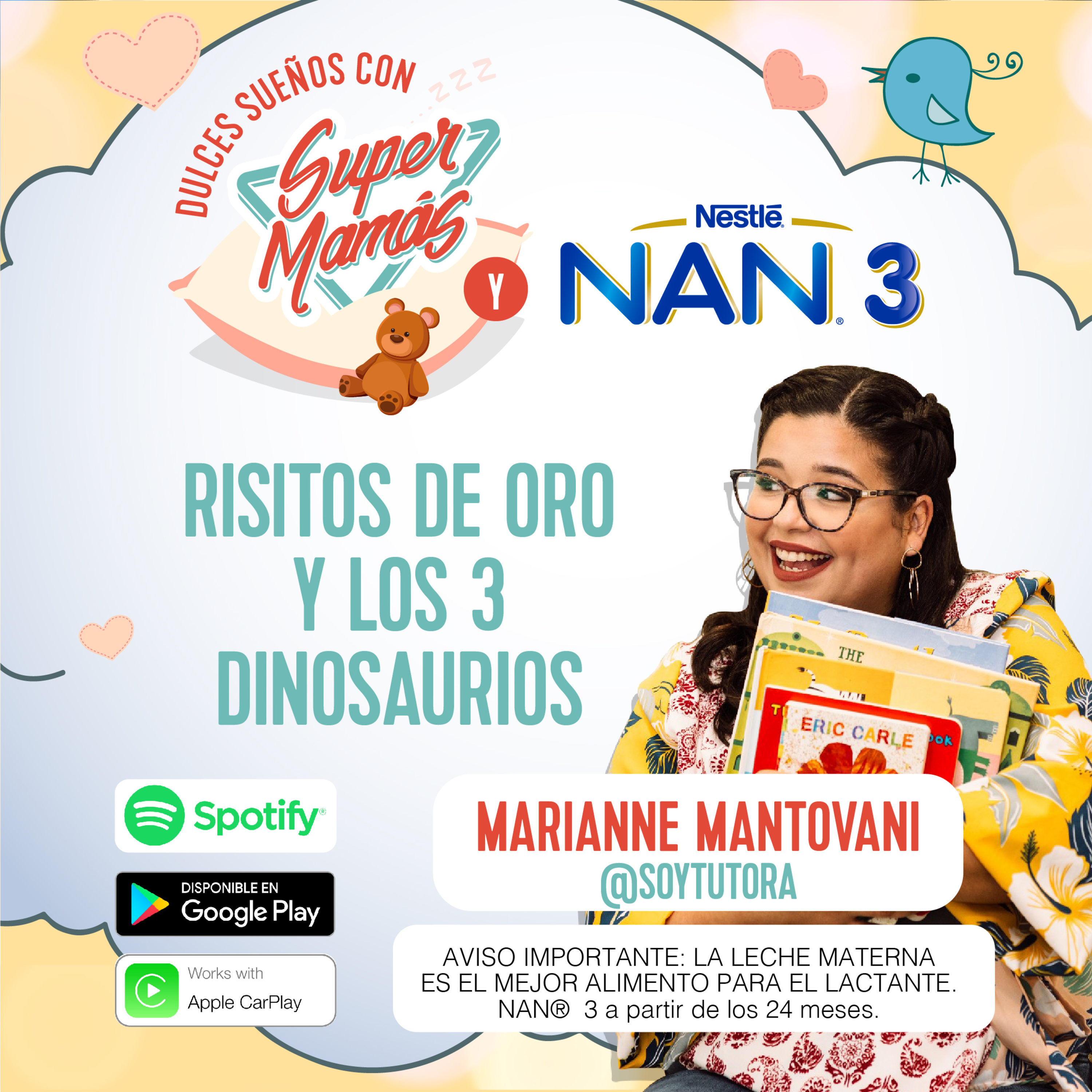 Dulces Sueños con Súper Mamás📖🧸 - Risitos de oro y los 3 dinosaurios ✨ episode artwork