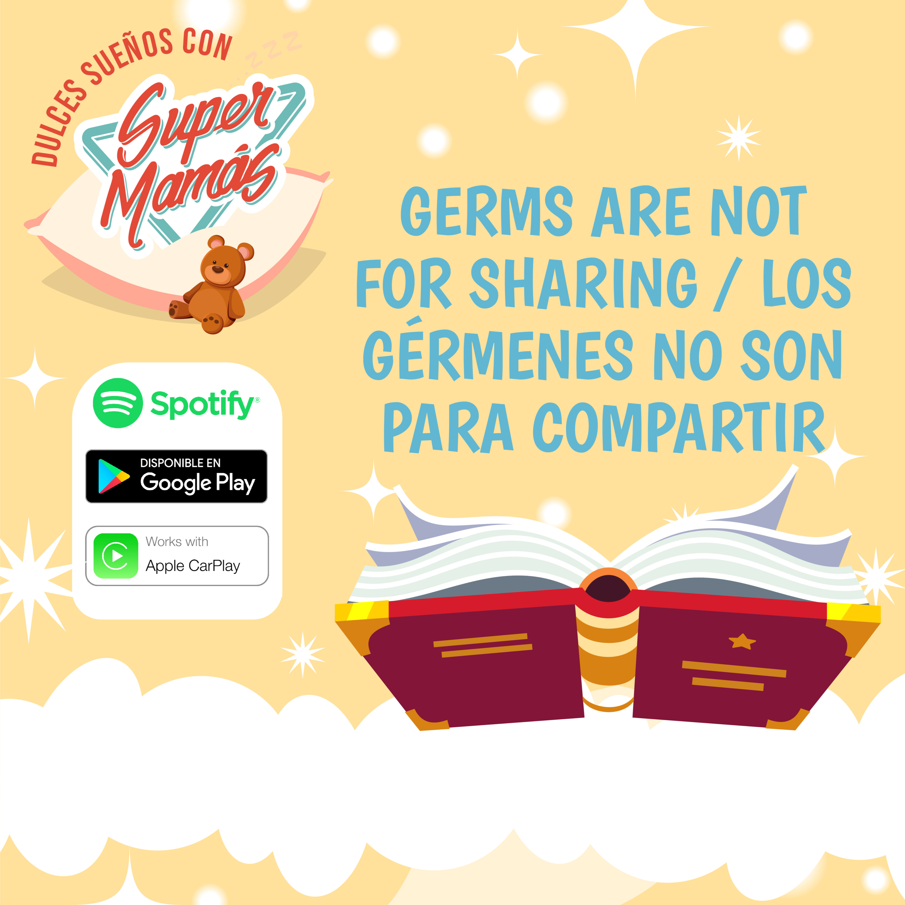 Dulces Sueños con Súper Mamás📖🧸 - GERMS ARE NOT FOR SHARING / LOS GÉRMENES NO SON PARA COMPARTIR✨ episode artwork