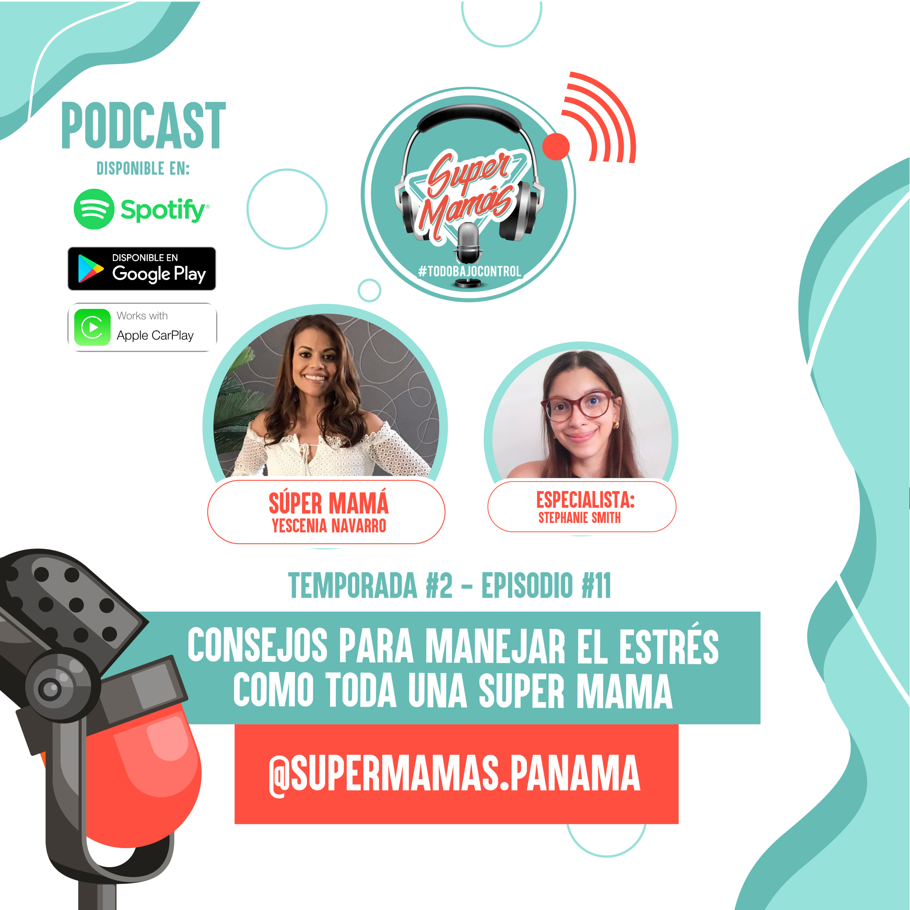 Podcast 💕 Episodio #11- Consejos para manejar el estrés como toda una súper mamá 💪🏻  episode artwork