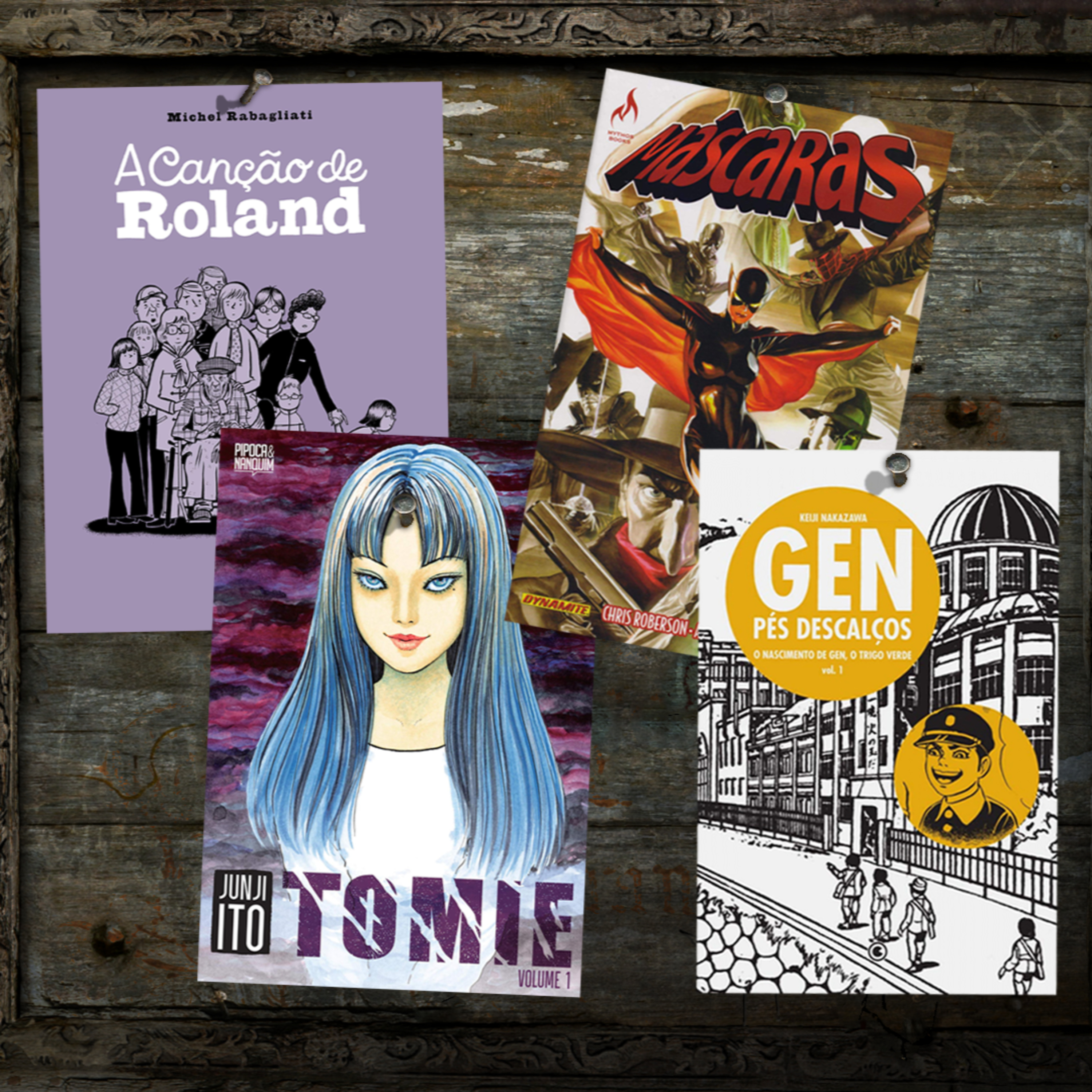 99: Indicando: A Canção de Roland, Gen Pés Descalços, Tomie e Máscaras