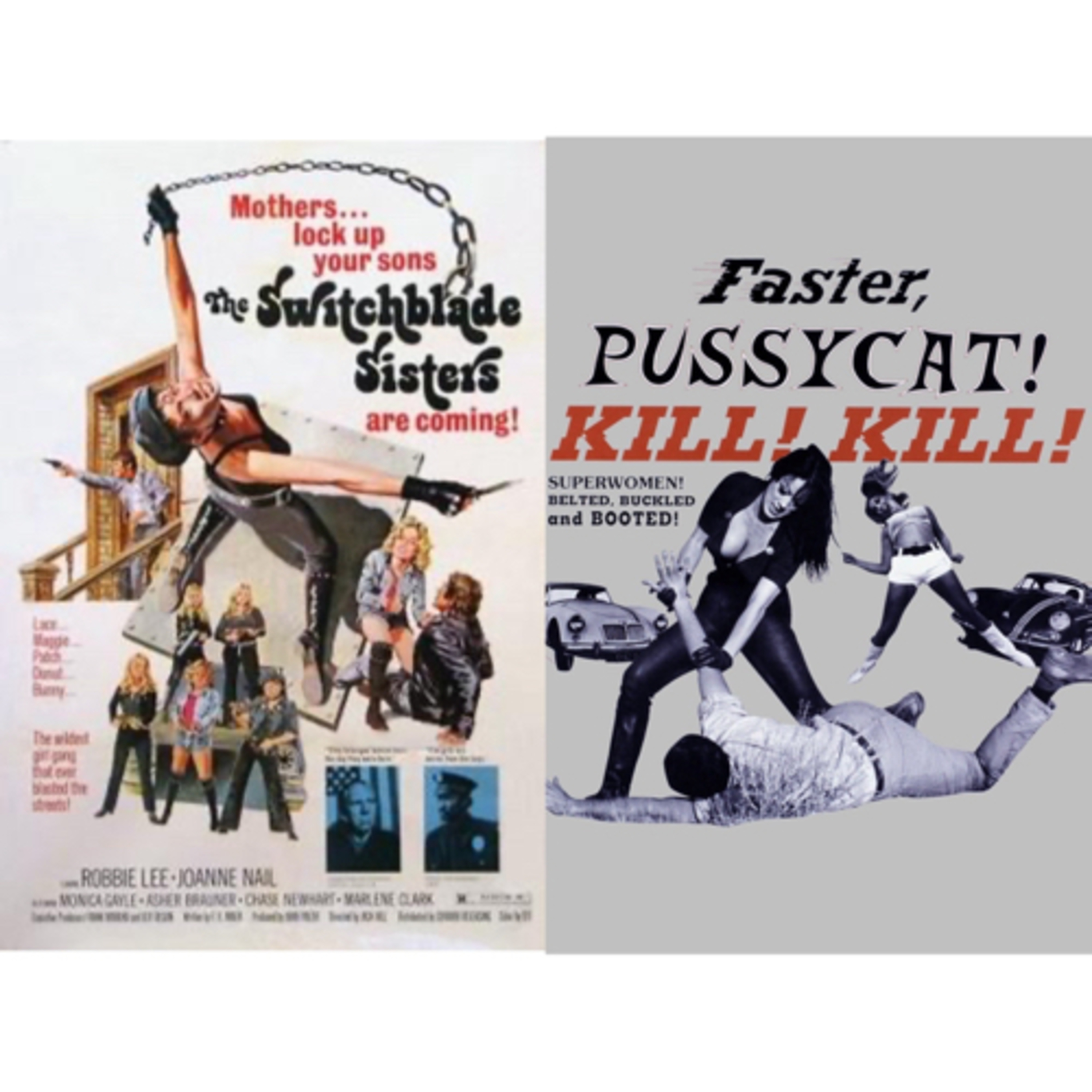 Ep 411 - B Kind Rewind #36- Faster Pussycat Kill Kill (1965) and The Switchblade Sisters (1975) episode artwork