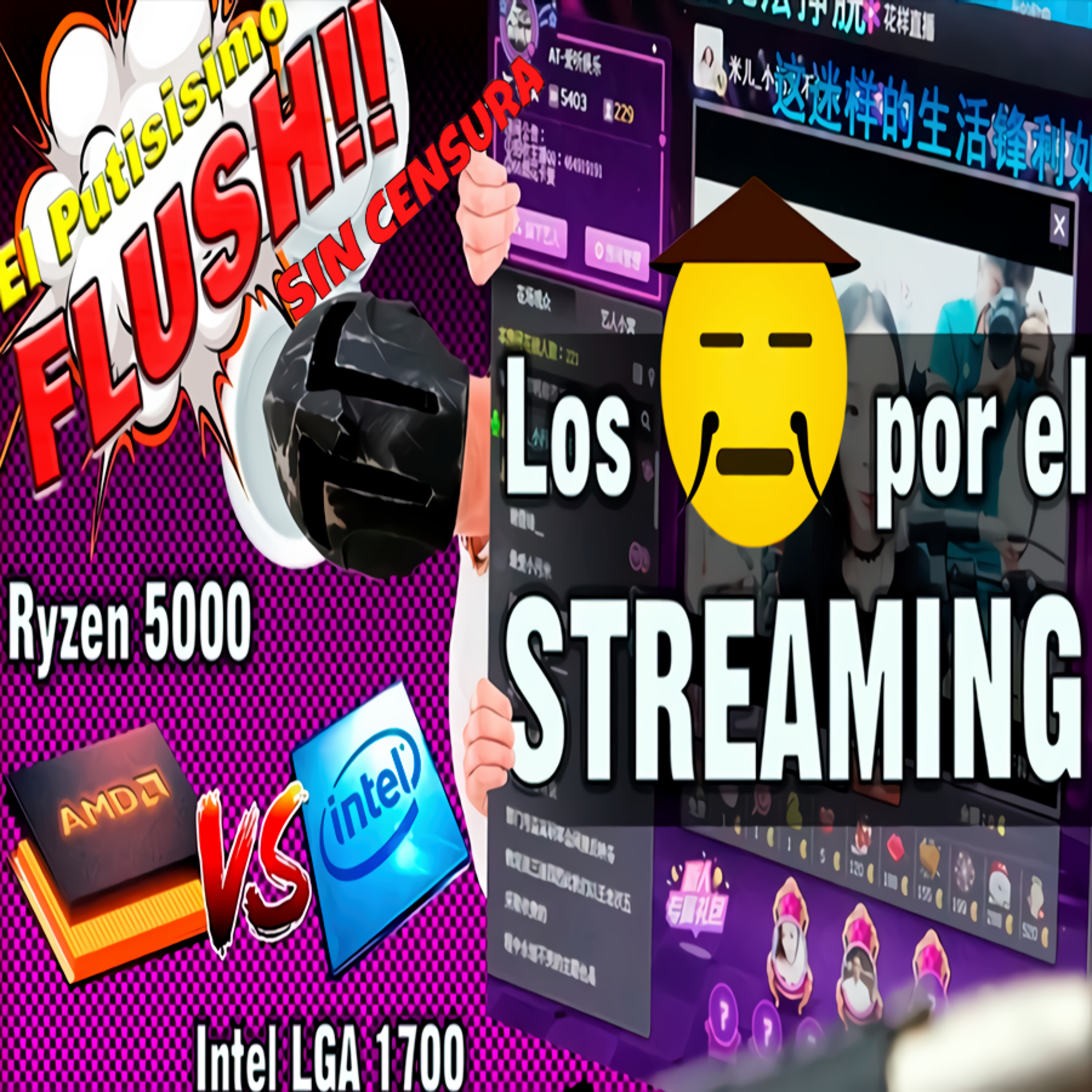  Spartan Geek: el Flush! de la Informacion, '''Nuevo Intel vs Ryzen 6000 ⚡ Tencent vs YouTube 🎮 Marketing para Tontos en AMD!''' episode artwork