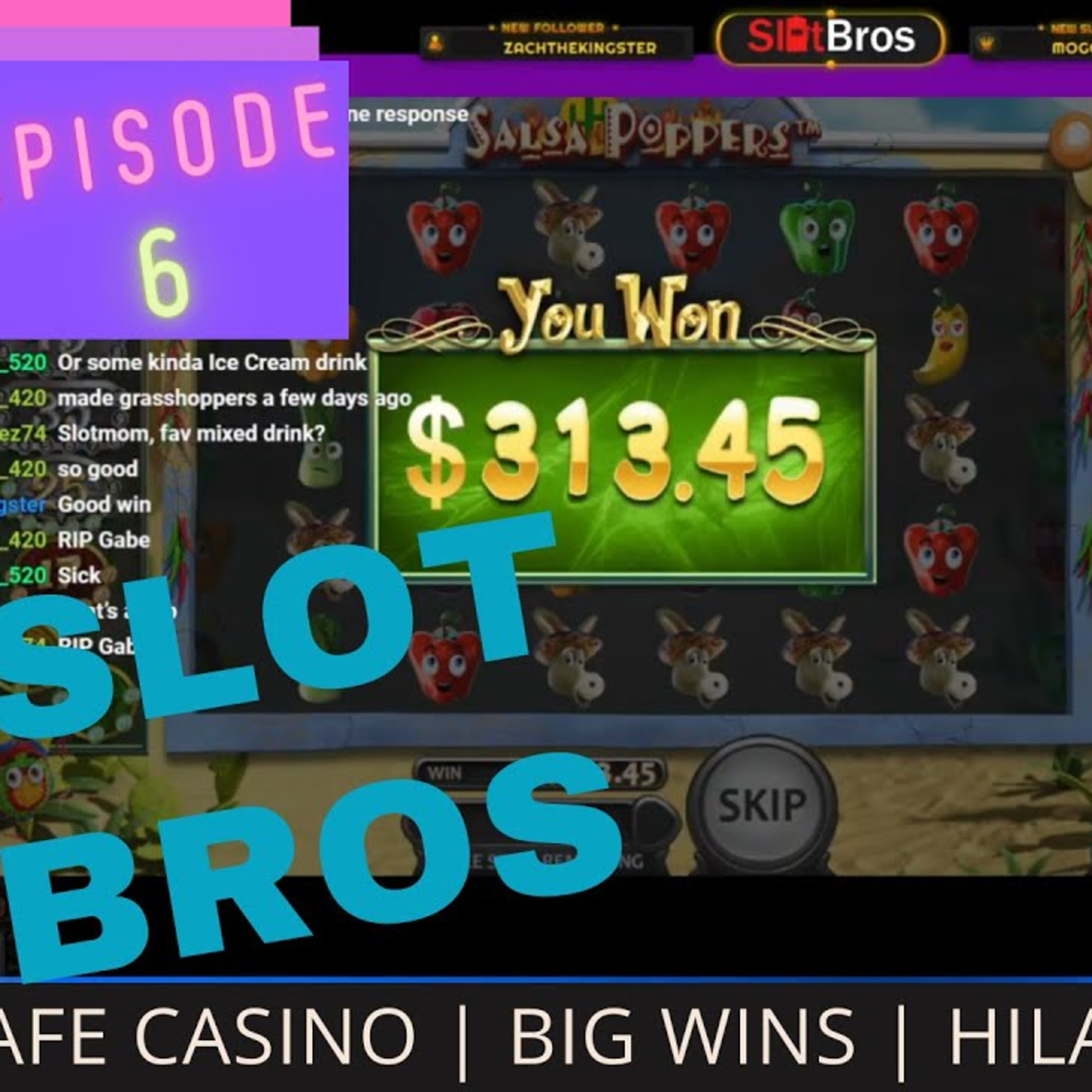 SlotMom Chugs wine at Cafe Casino | SlotBros Episode 6 episode artwork