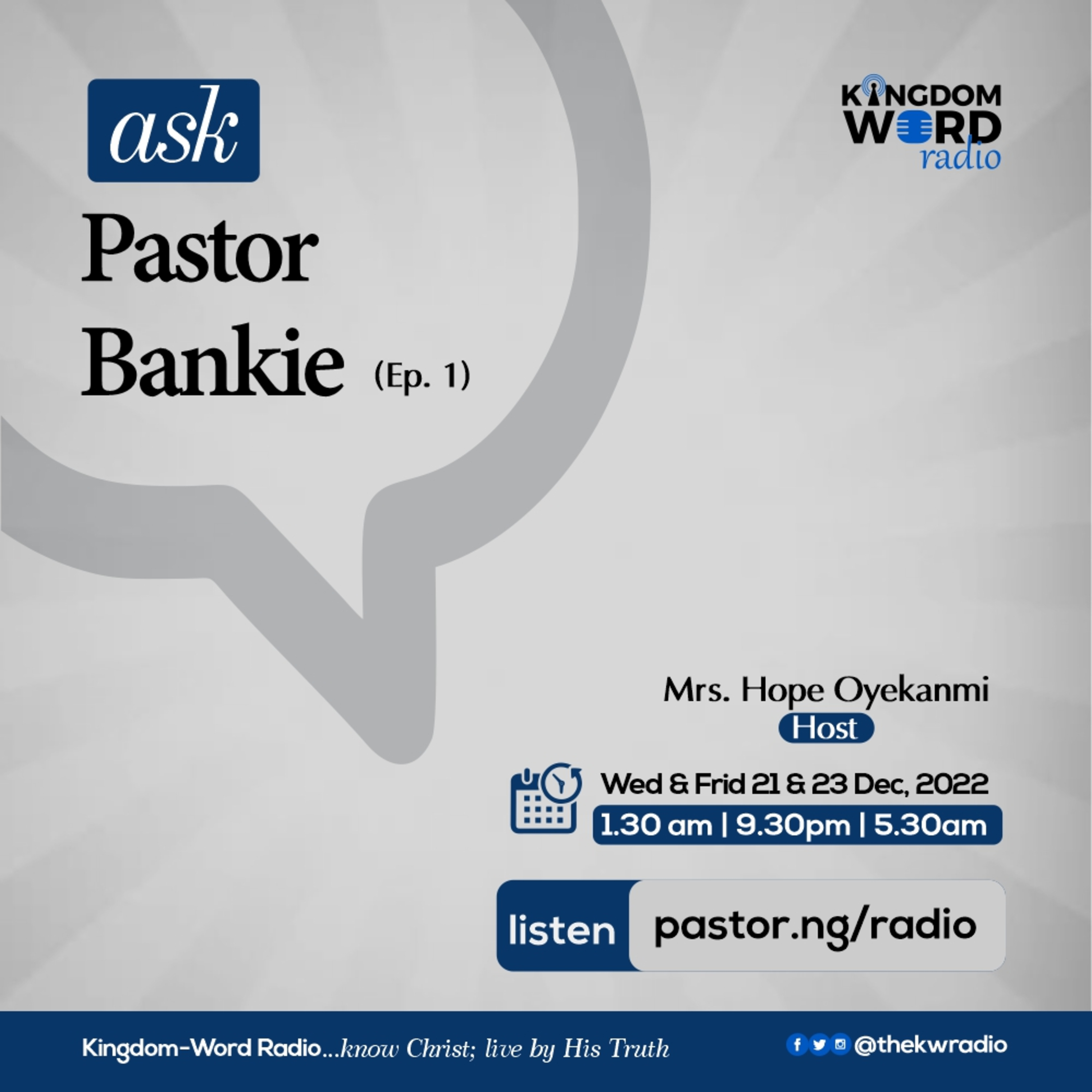 Ask Pastor Bankie (Ep.1) episode artwork