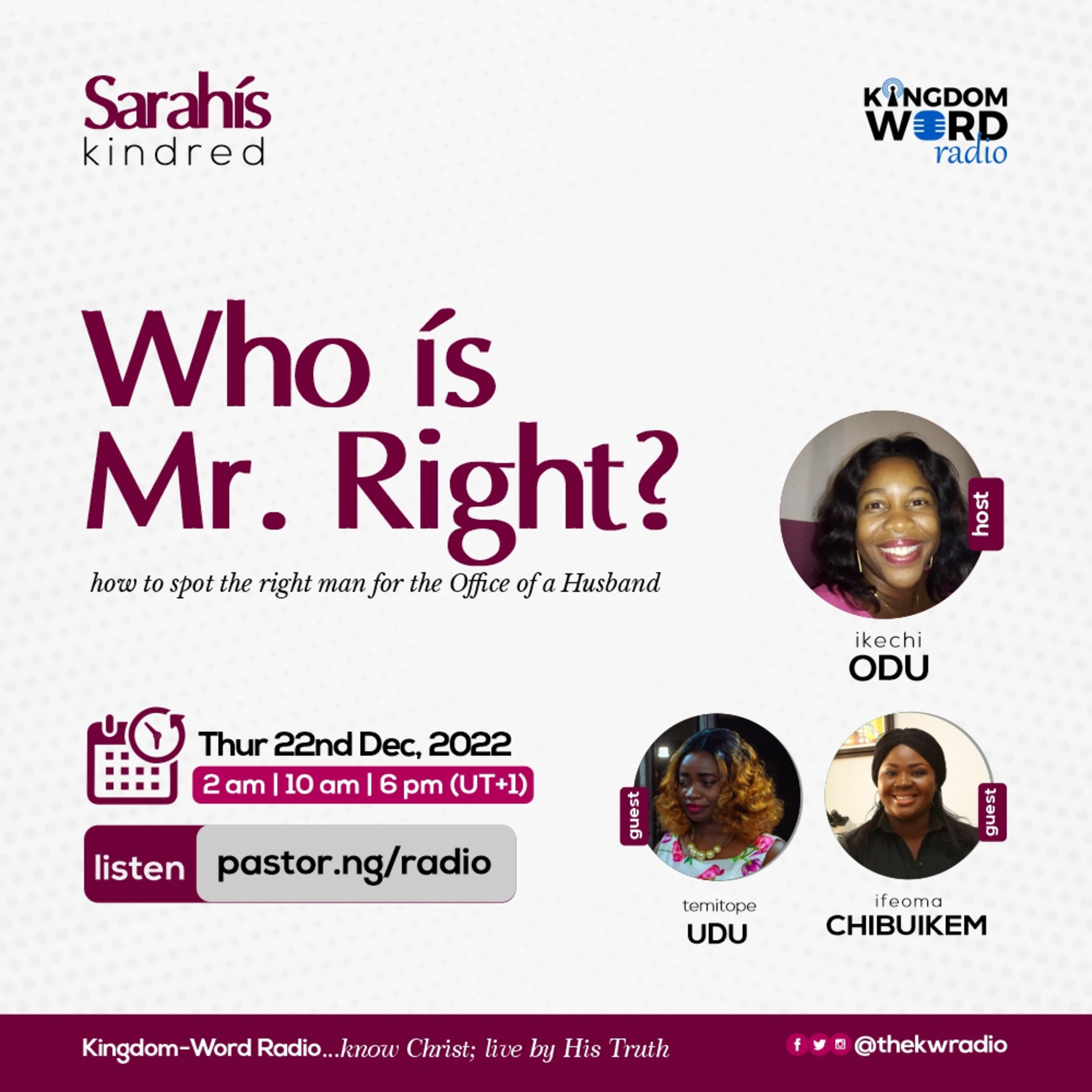 Sarah's Kindred | Ep.1 | Who is Mr. Right? episode artwork