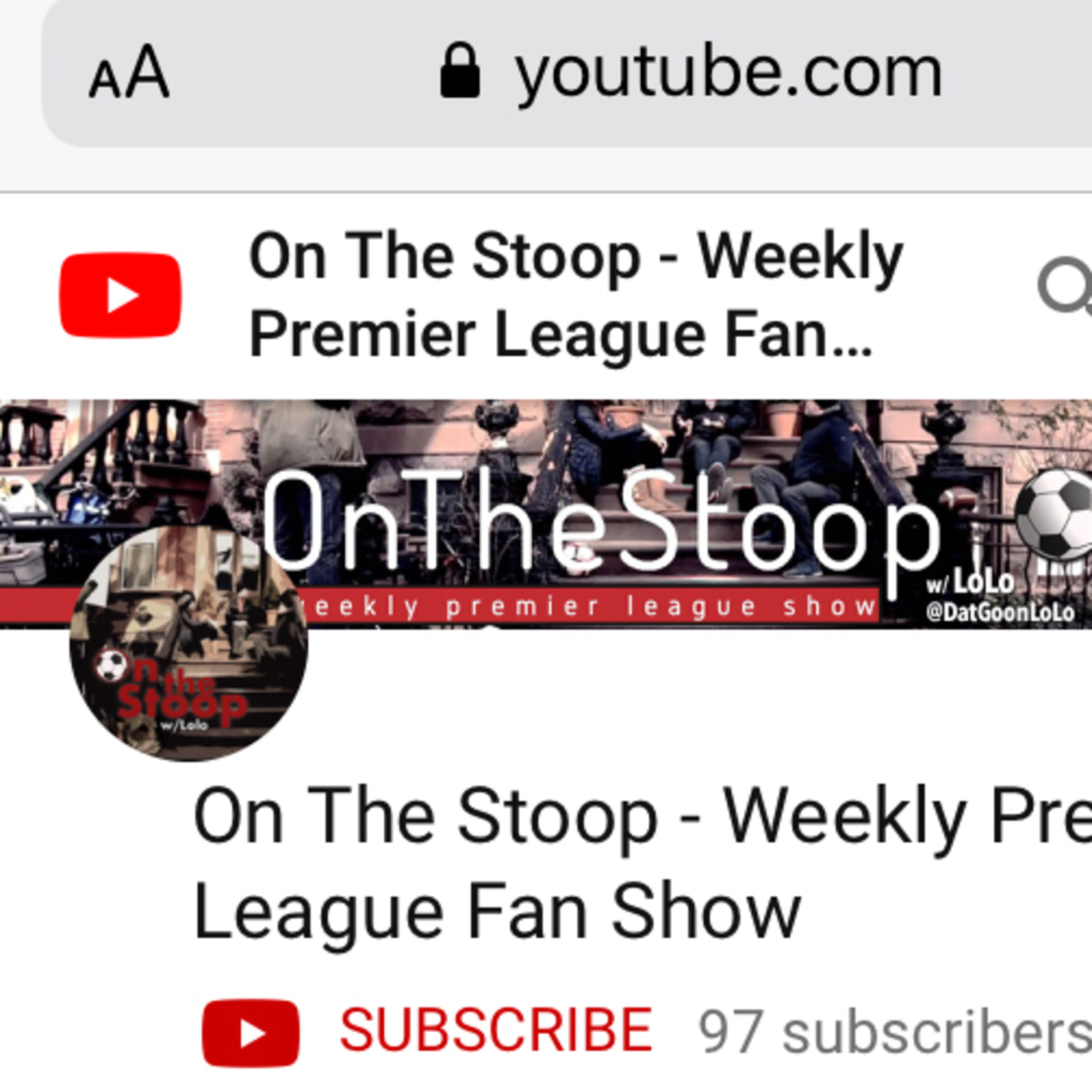 Check Out On The Stoop on Youtube episode artwork