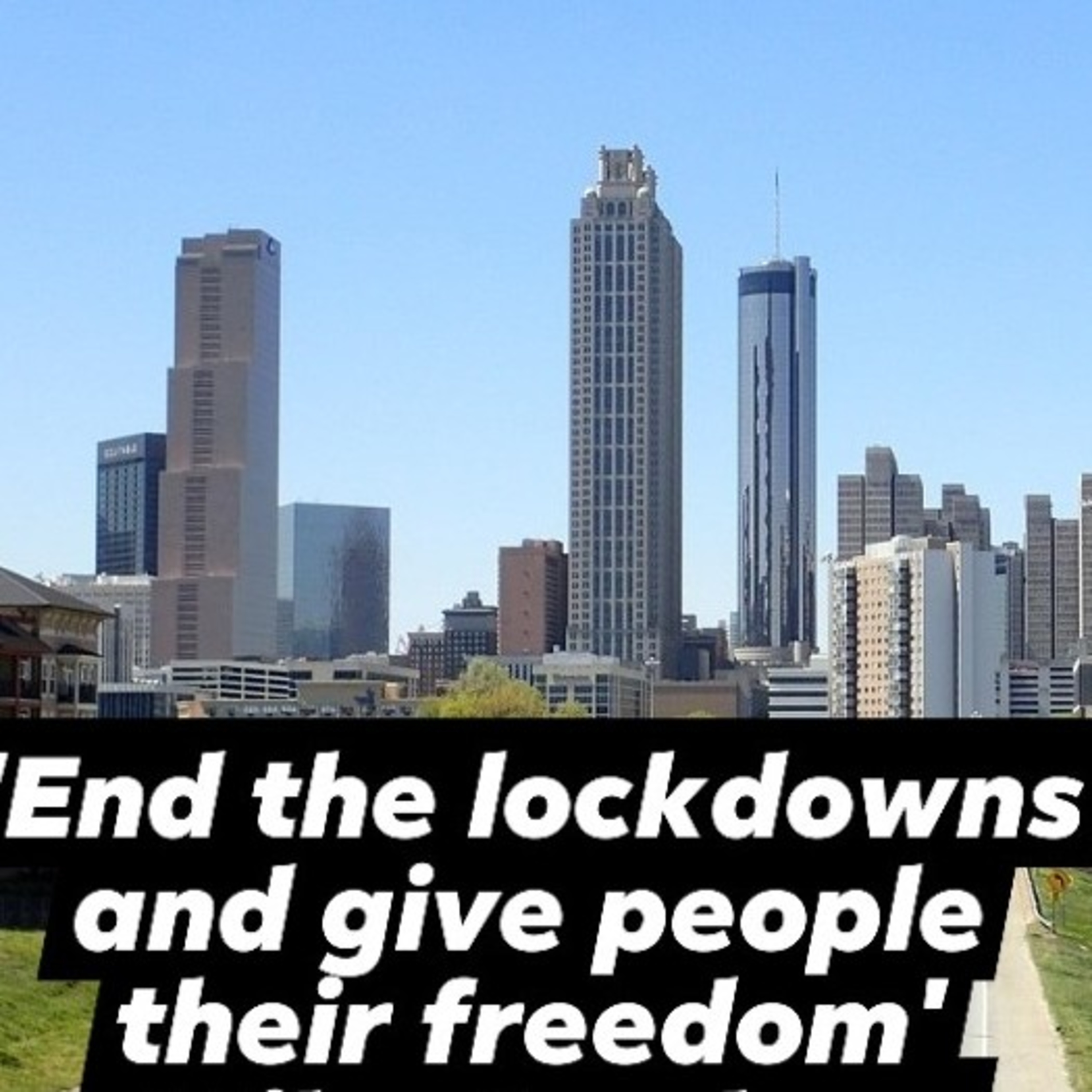 End the lockdowns and give the people their freedom's back episode artwork