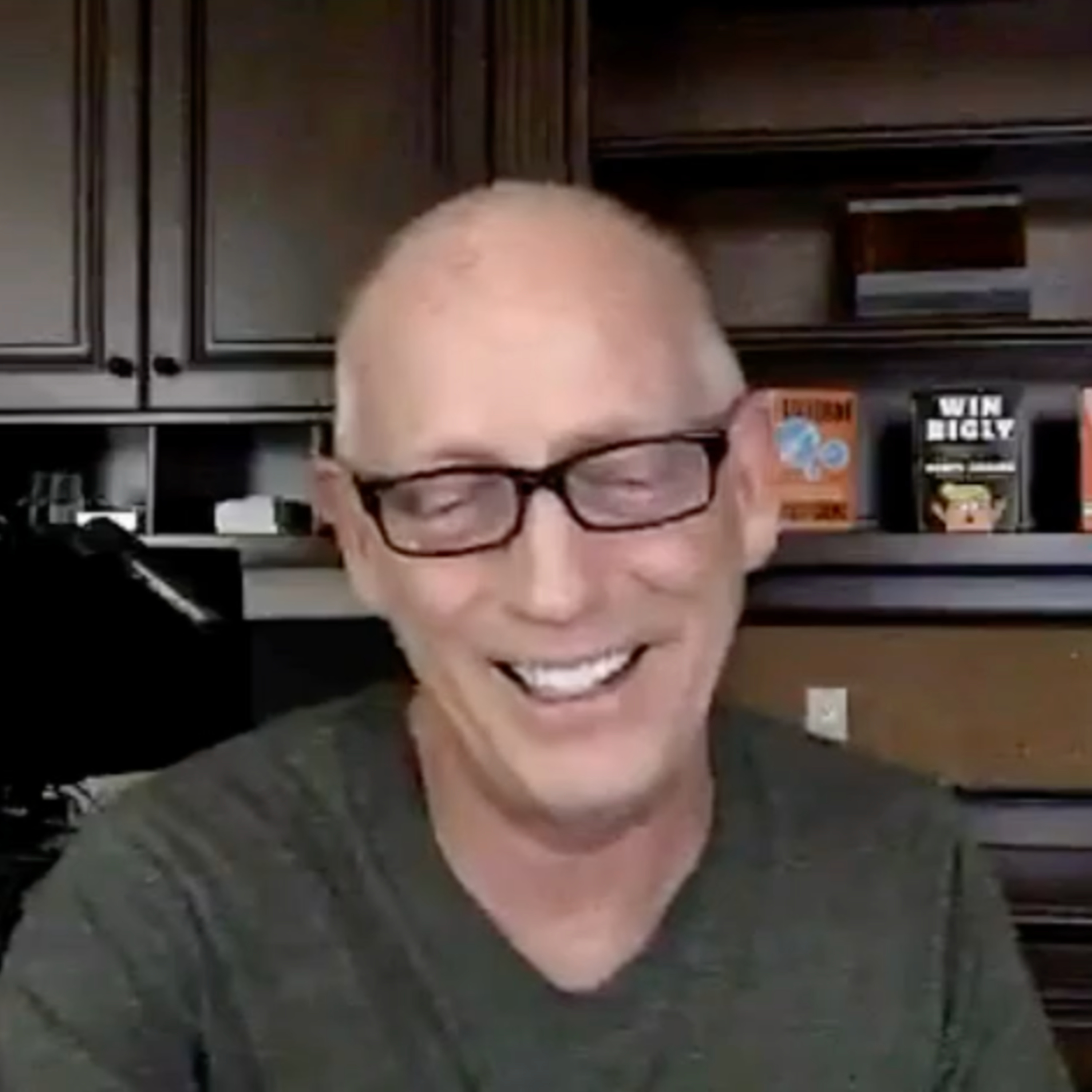 Episode 932 Scott Adams: Talking About the Sleepy Guy in the Basement of a House (Not Moving Too Much)