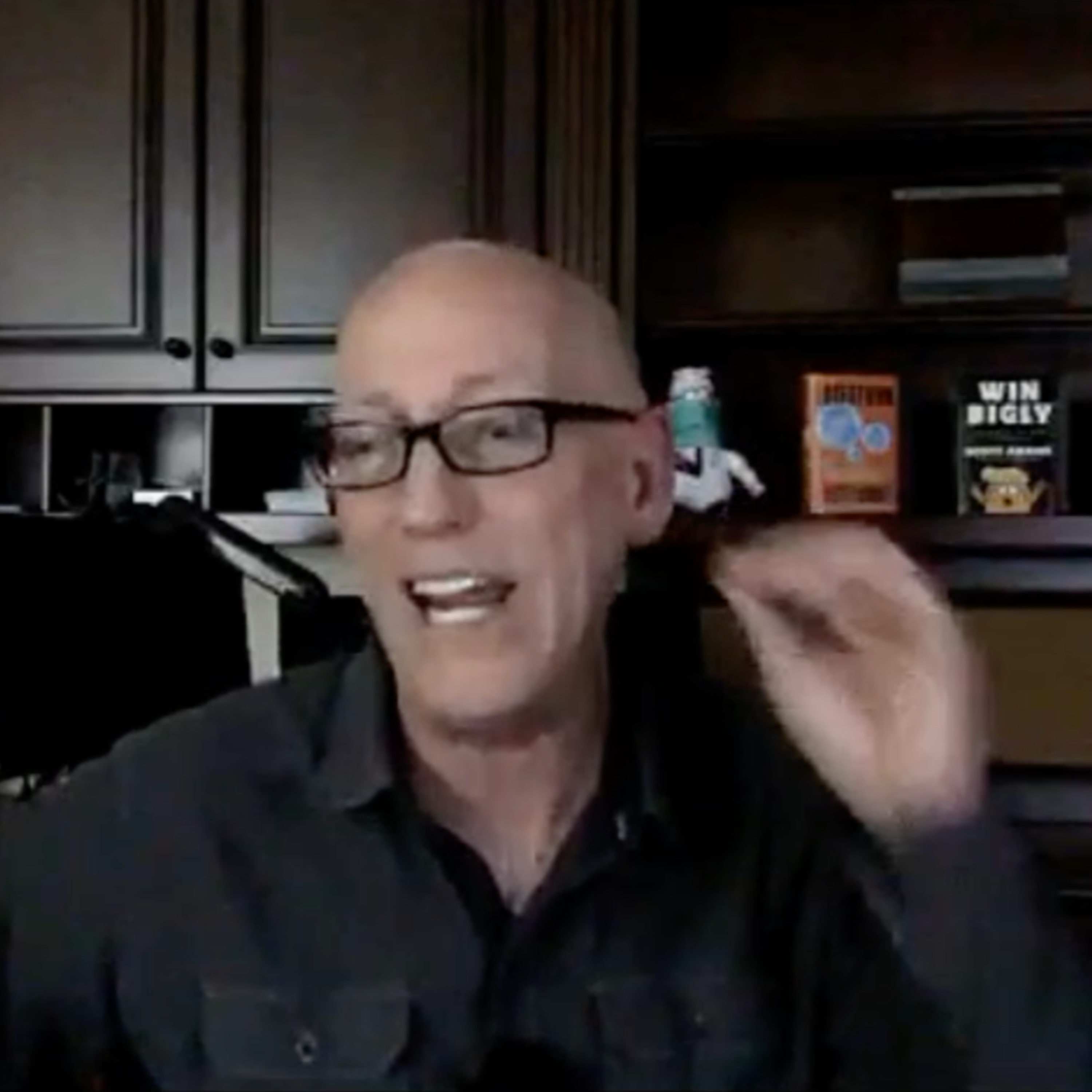 Episode 955 Scott Adams: Extra Cussing Tonight. Put the Kids to Bed. Close Your Windows, Get Under the Covers