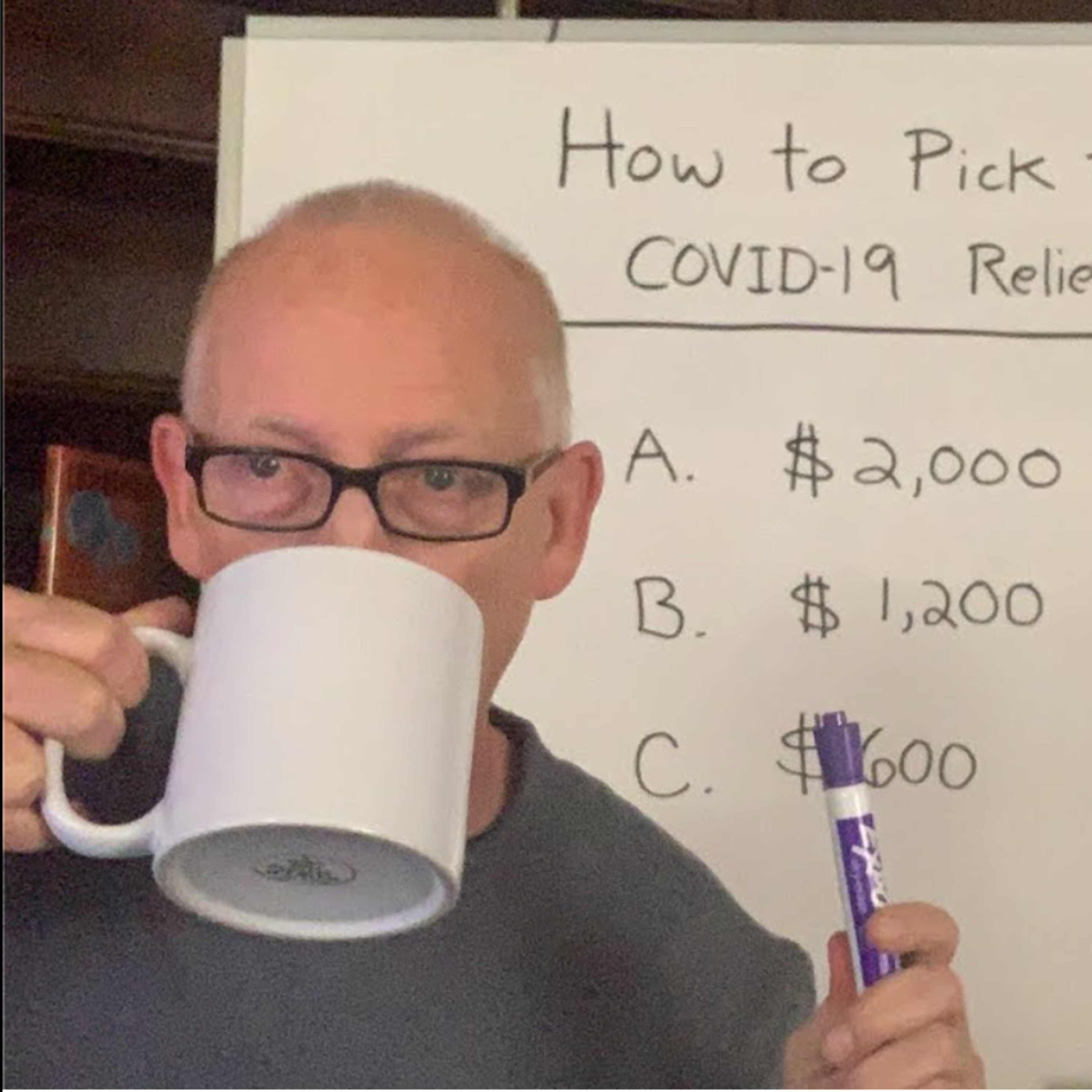 Episode 1228 Scott Adams: I Teach You How to Select the Correct Size For a COVID-19 Relief Check