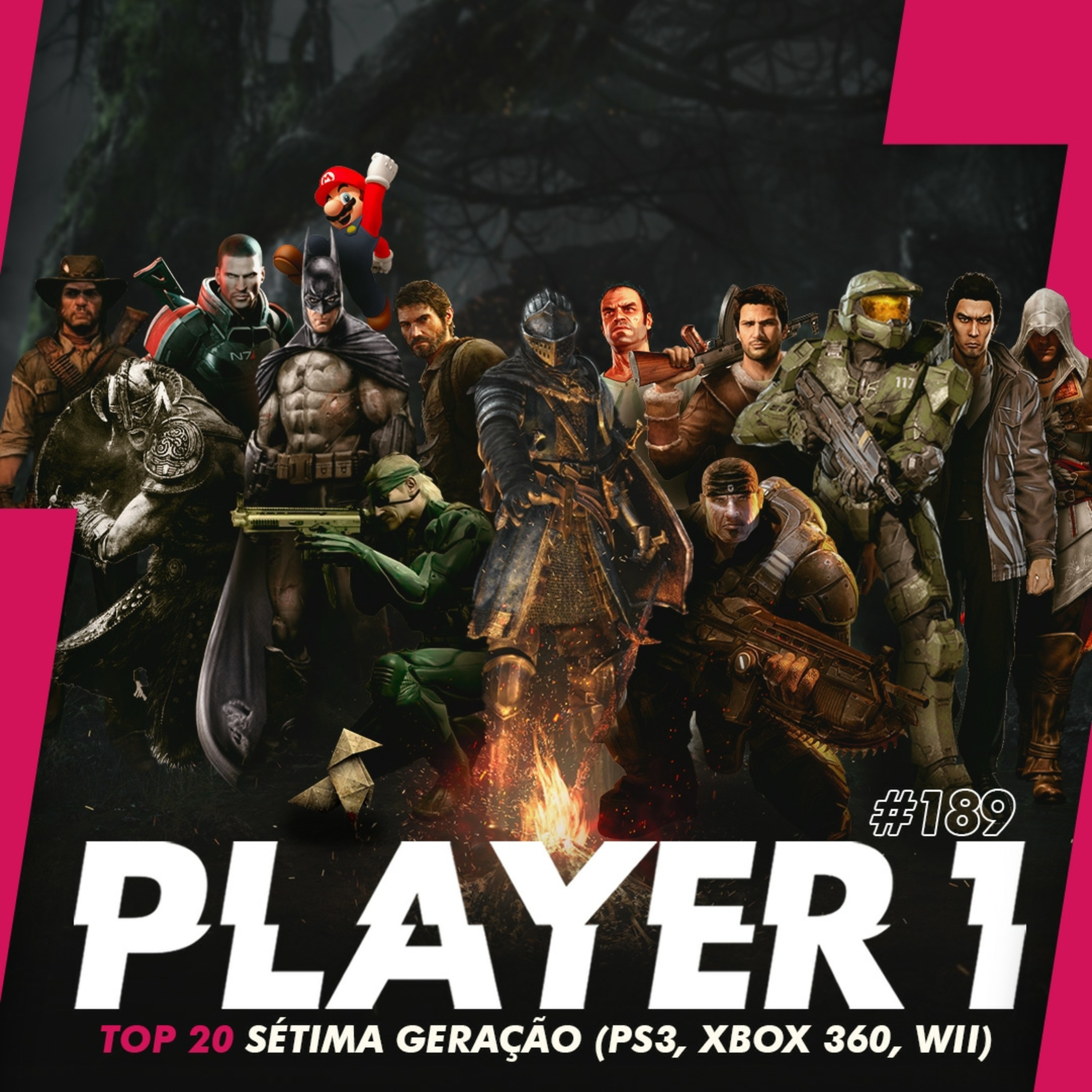 189 - TOP 20 - SÉTIMA GERAÇÃO (PS3, XBOX 360, WII) episode artwork