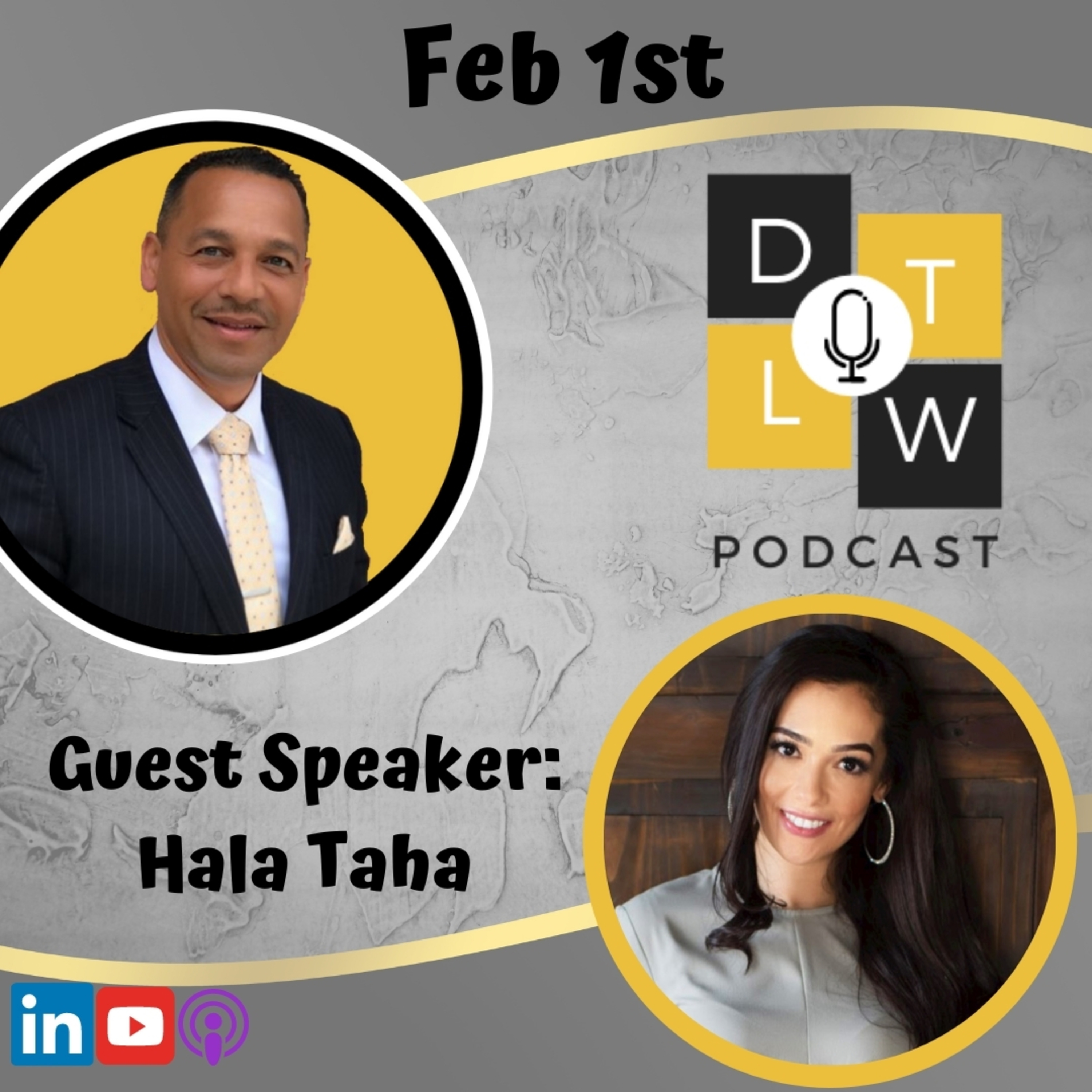 Episode 50: Leadership and Marketing & Side Hustle with Hala Taha. episode artwork