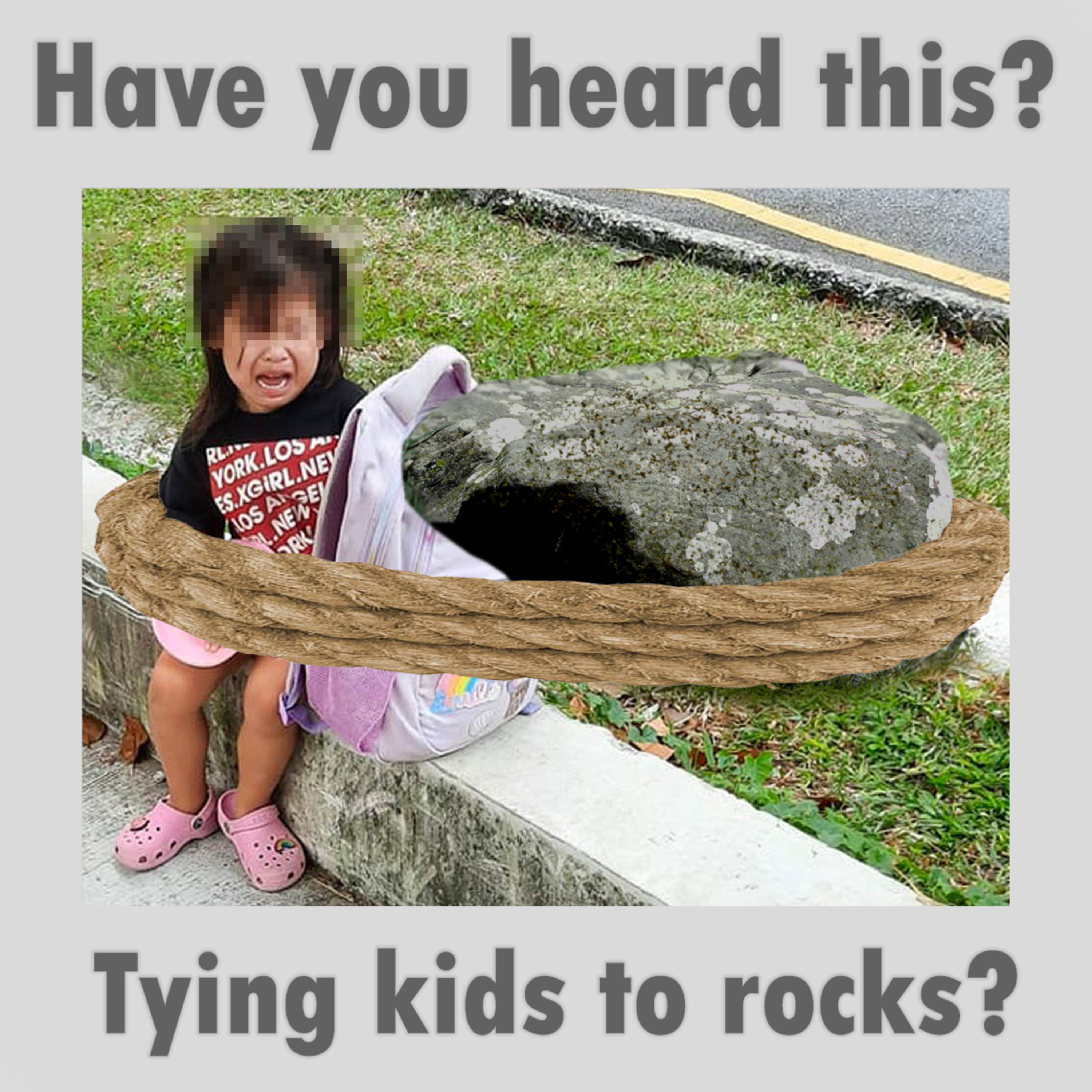 Tying kids to rocks? episode artwork