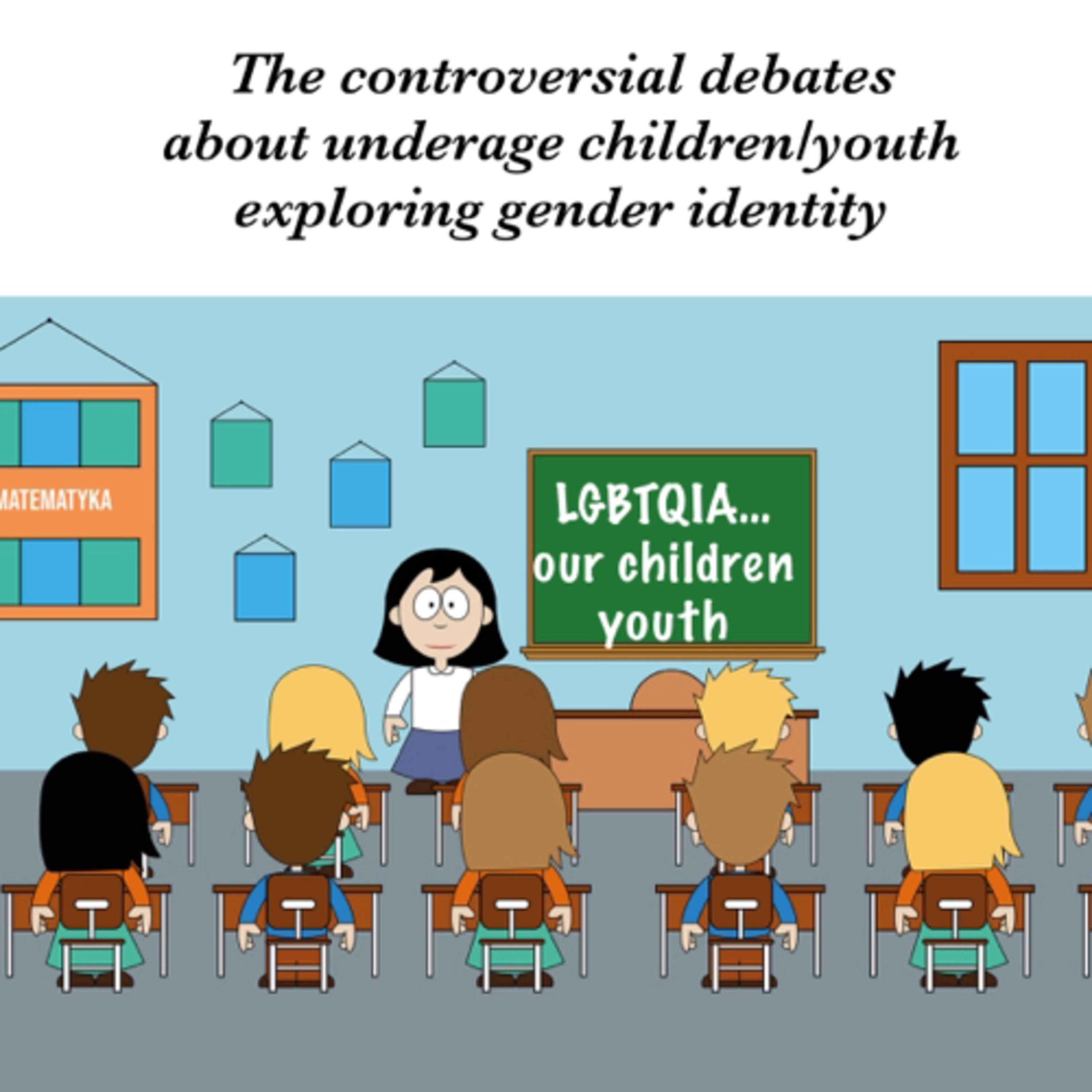 The controversial debates about underage children/youth exploring gender identity episode artwork