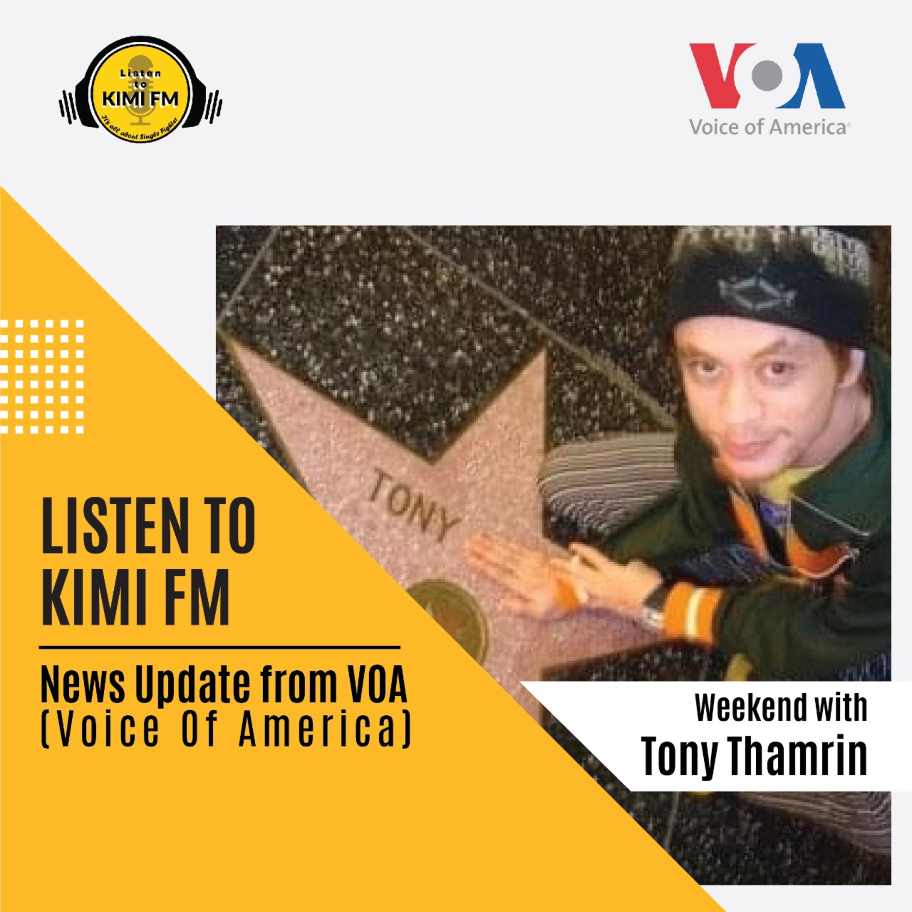 Listen to Kimi FM News Update from VOA (Voice Of America)-Weekend Top Hits Of The World 17 JULI 2021