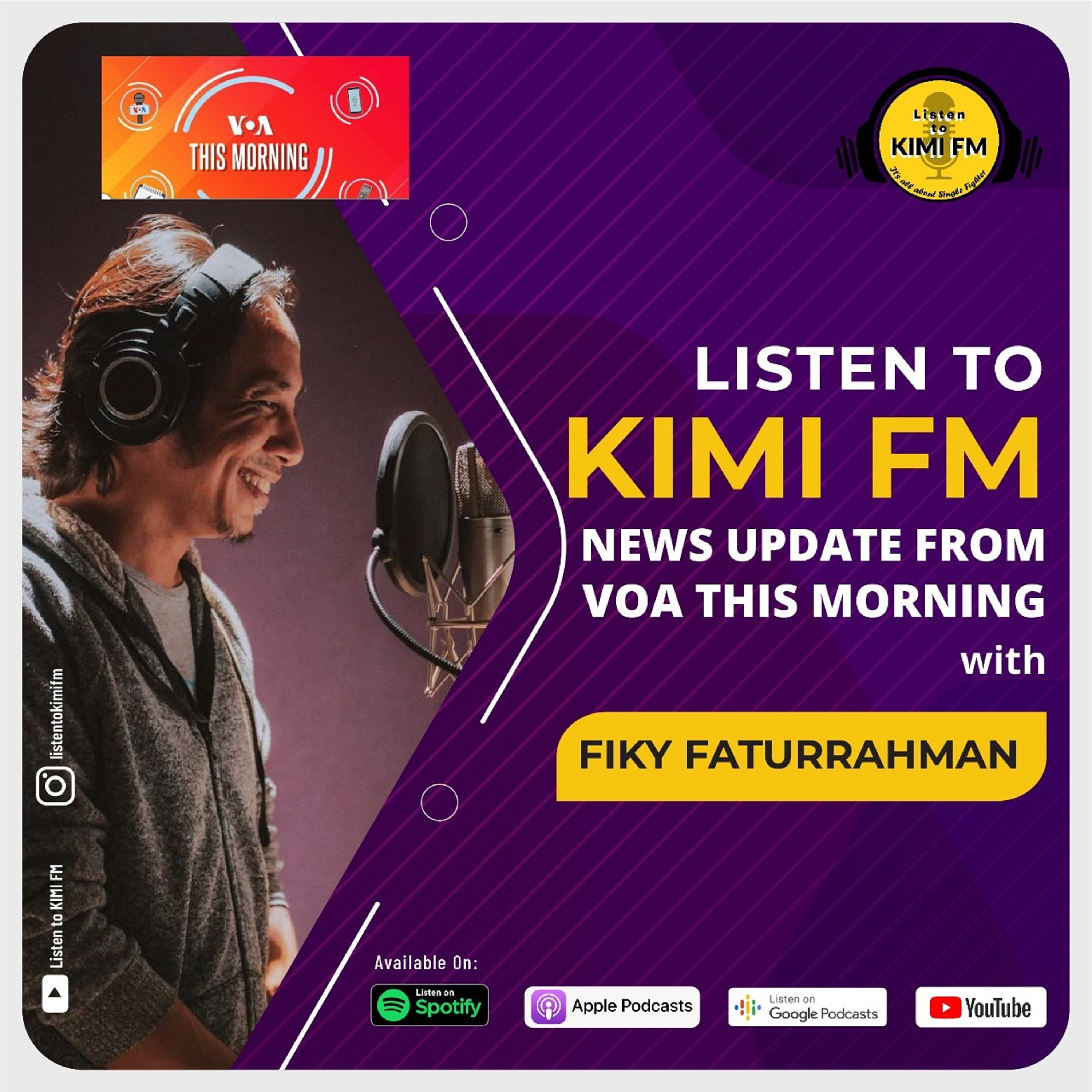 Listen to Kimi FM News Update from VOA THIS MORNING-Senin 30 AGUSTUS 2021