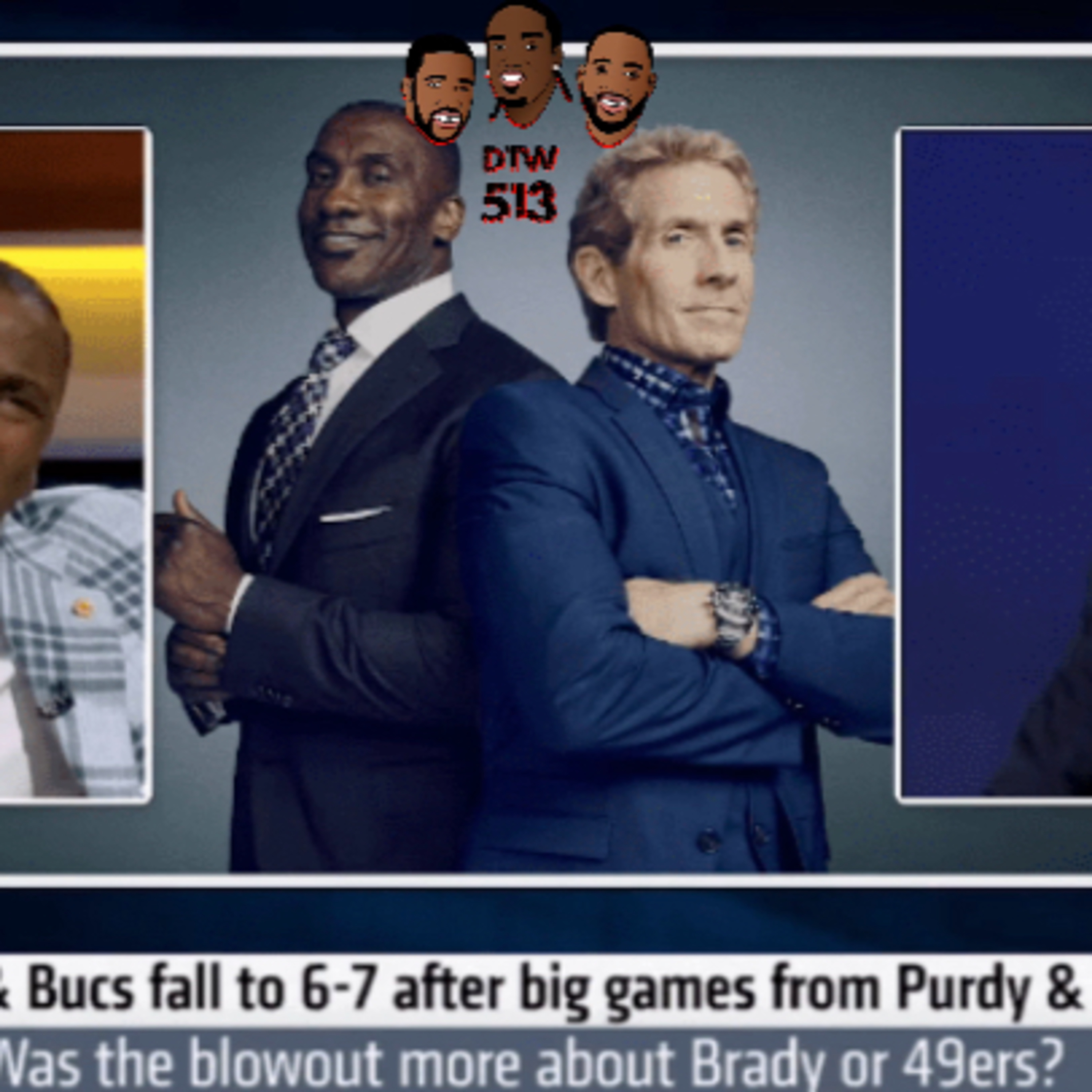Shannon Sharpe vs Skip Bayless - Down To The Wire 513 Ep 262 episode artwork