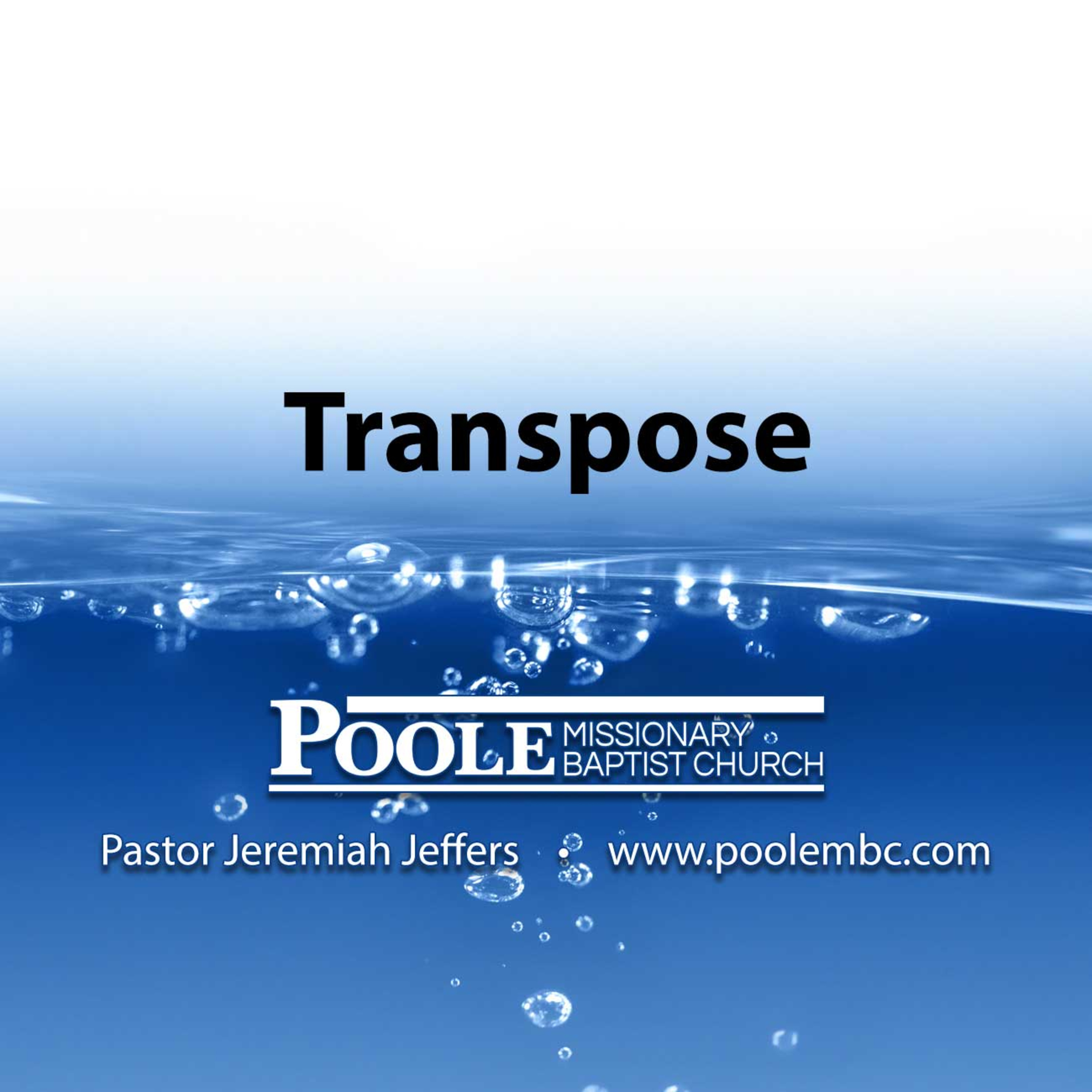 Poole Missionary Baptist Church with Pastor Jeremiah Jeffers